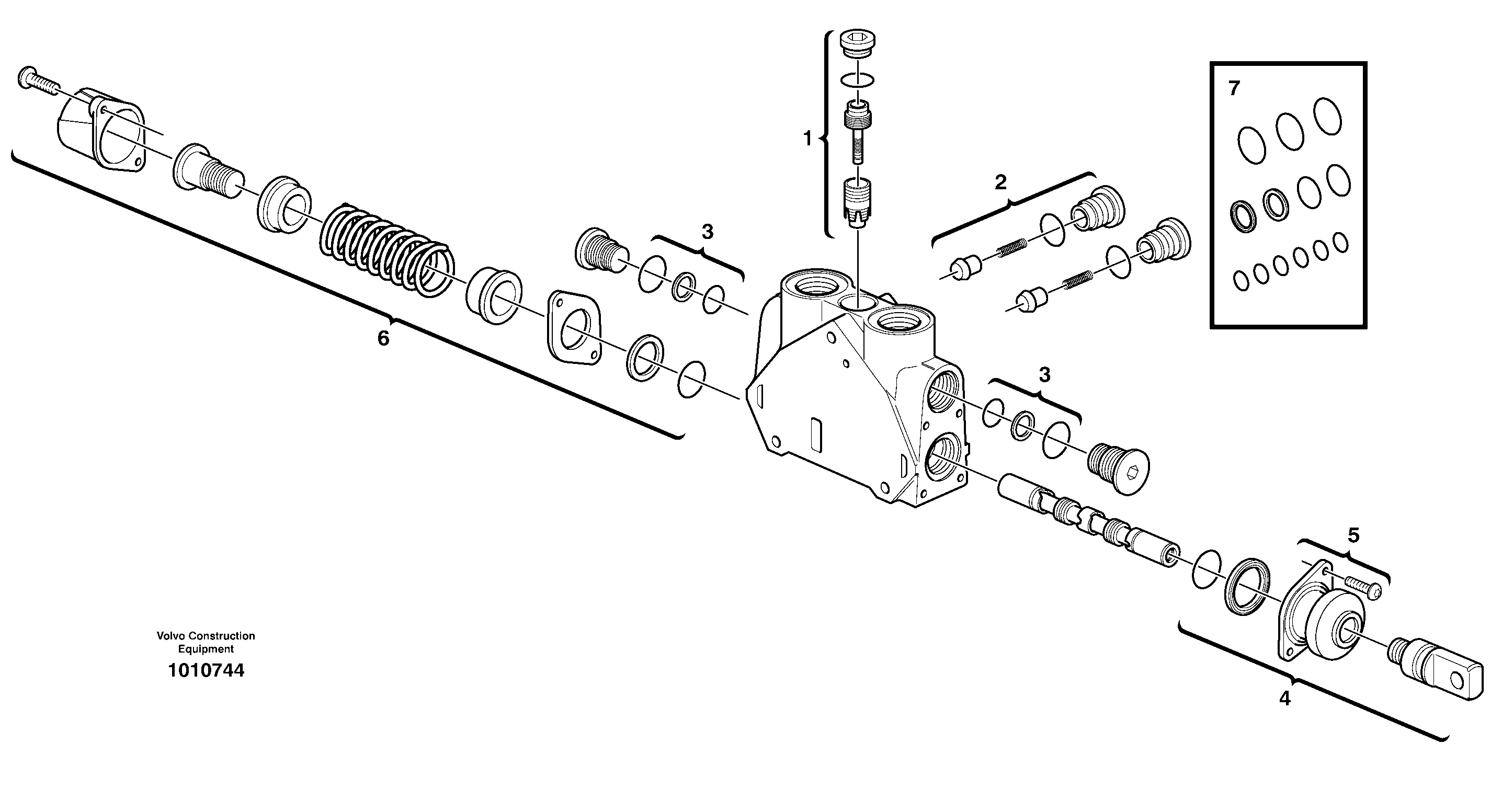 Valve section — volvo parts diagram