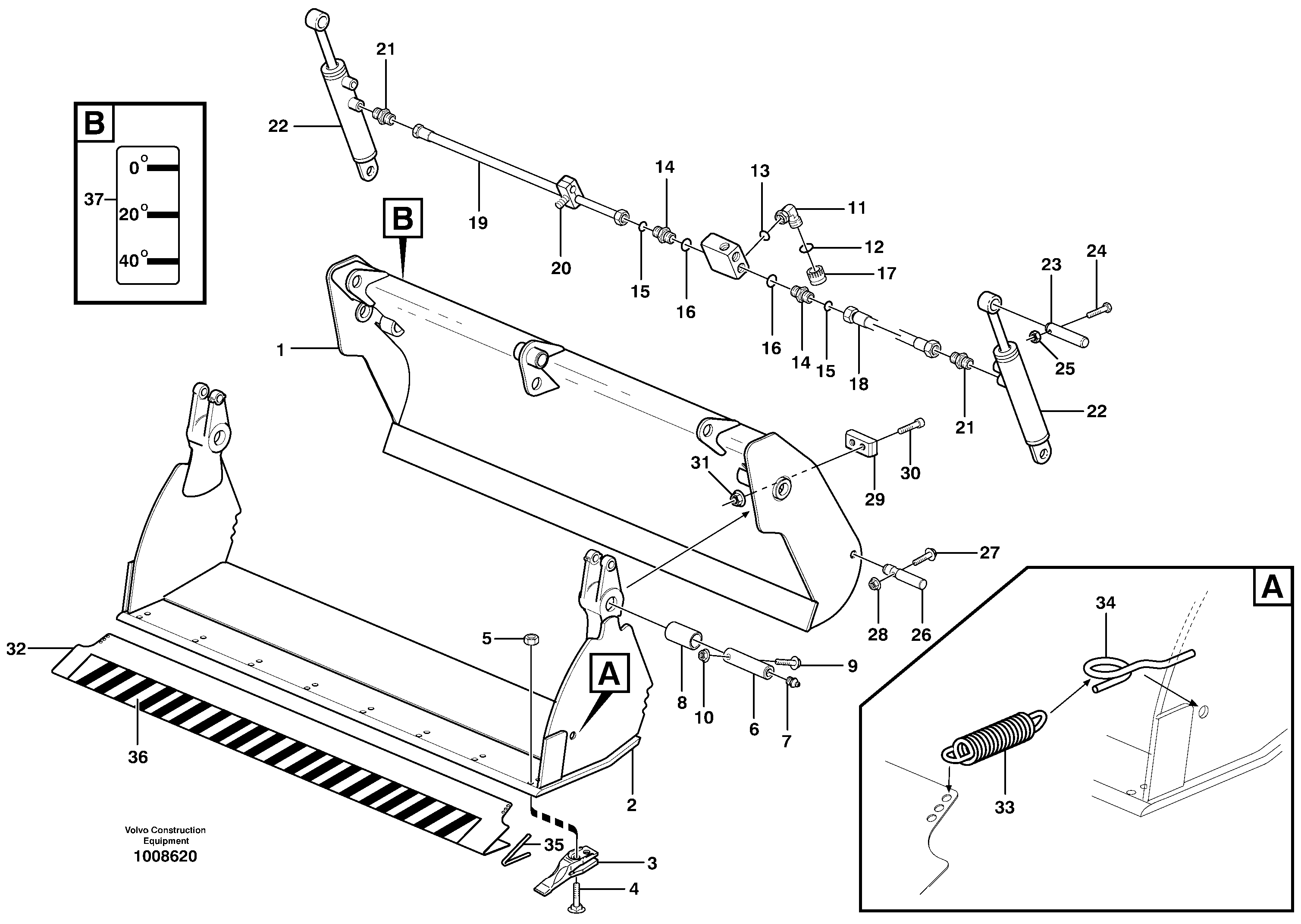 Multi-purpose bucket — volvo parts diagram