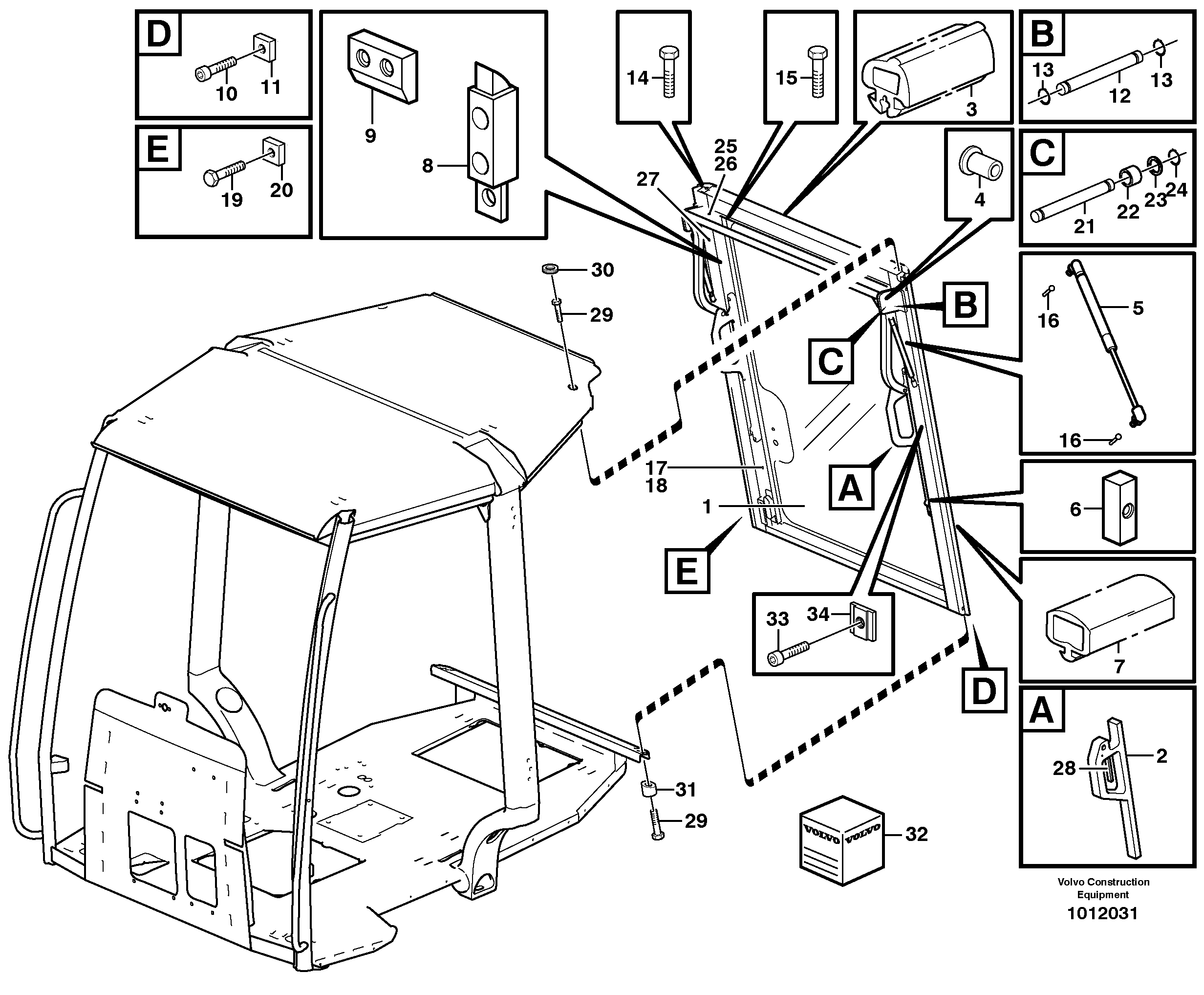 Windows  11298190 — volvo parts diagram