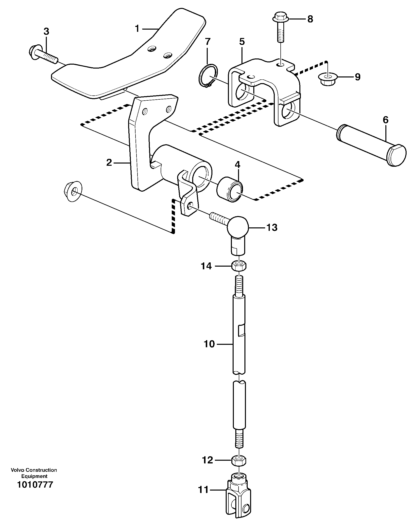 Pedal  11890342 — volvo parts diagram