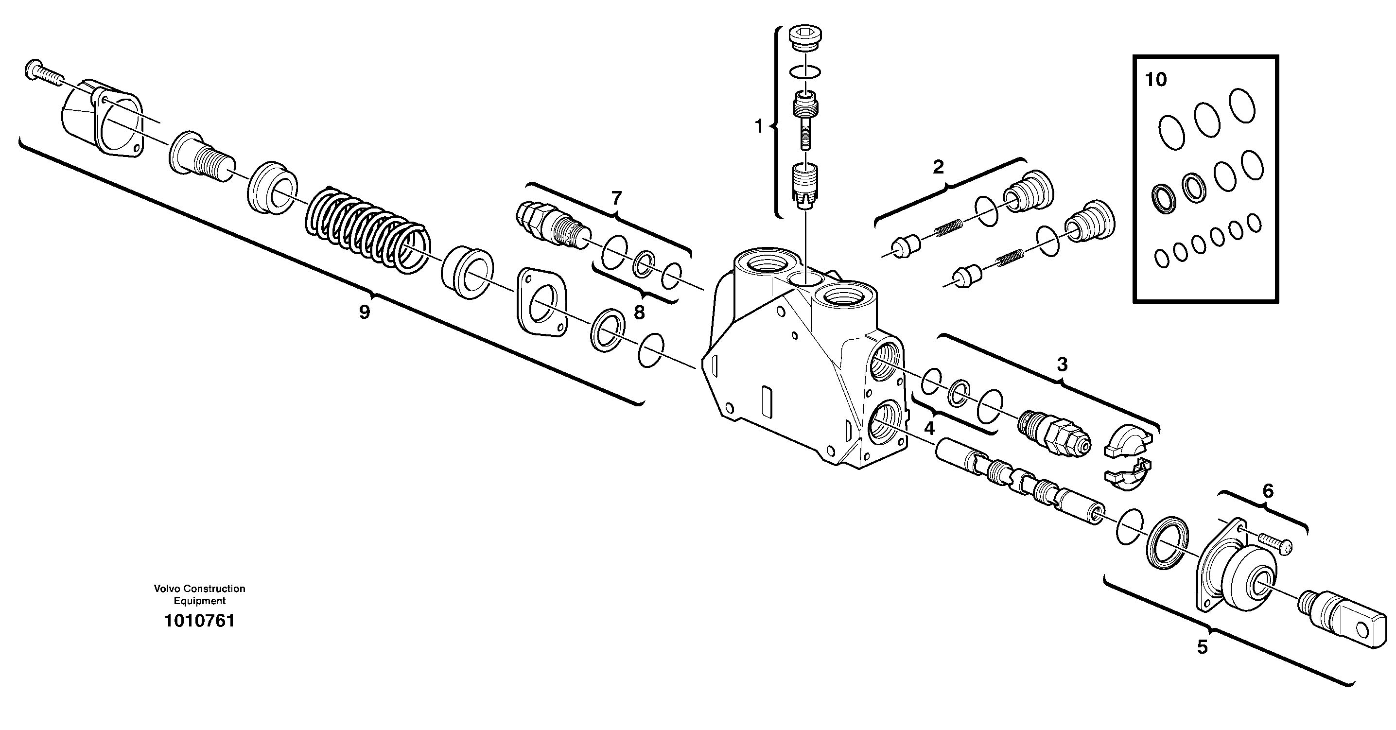 Valve section — volvo parts diagram