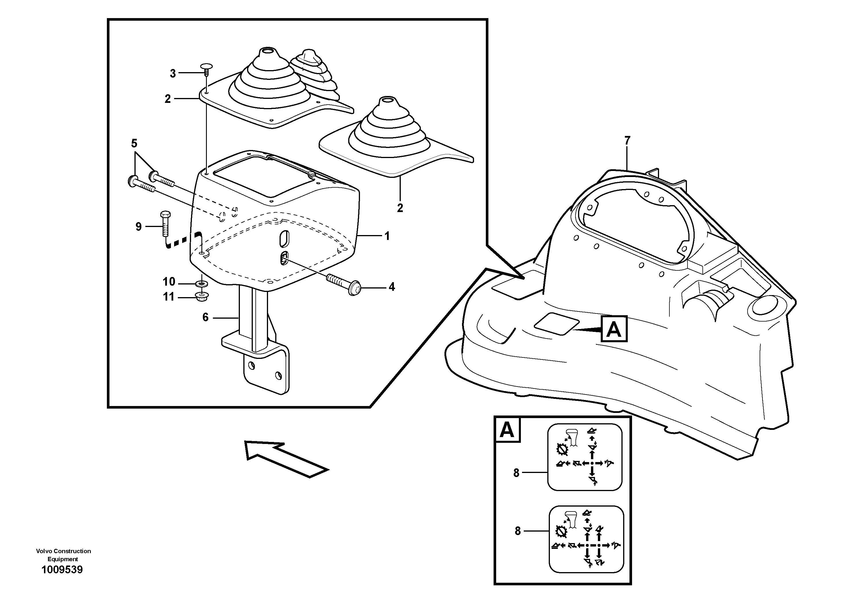 Casing loader controls — volvo parts diagram