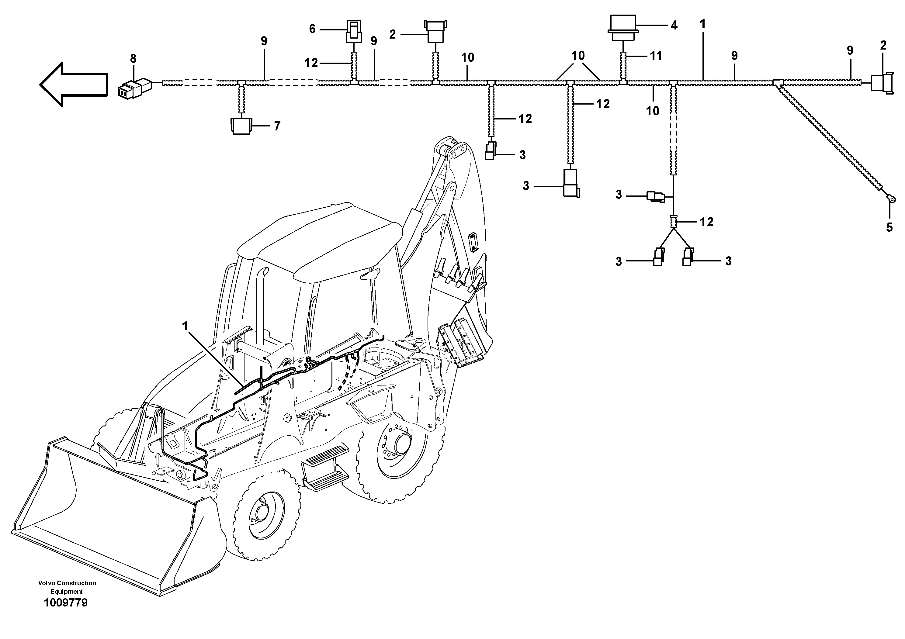 Cable harness chassis — volvo parts diagram