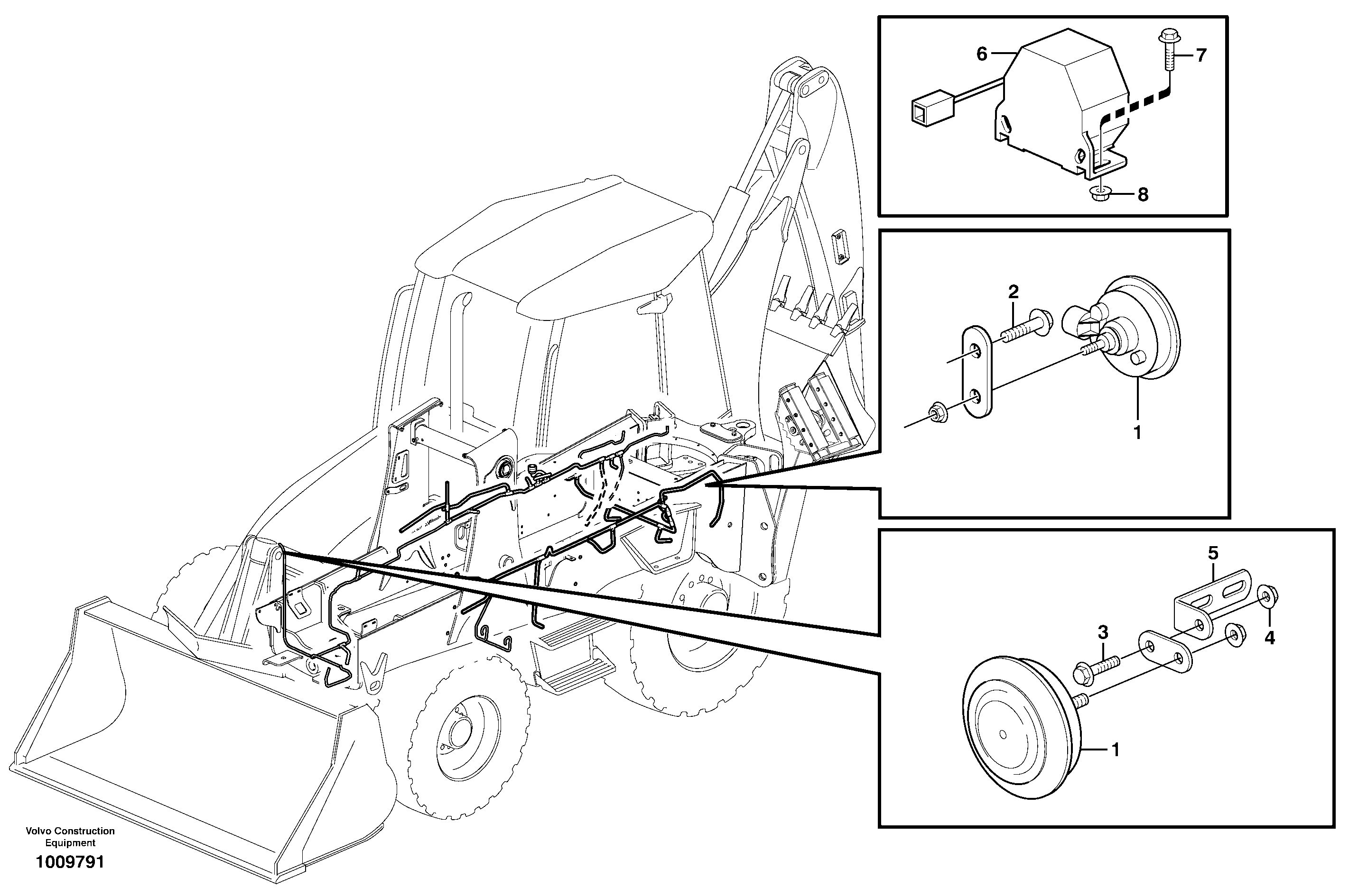 Horn — volvo parts diagram