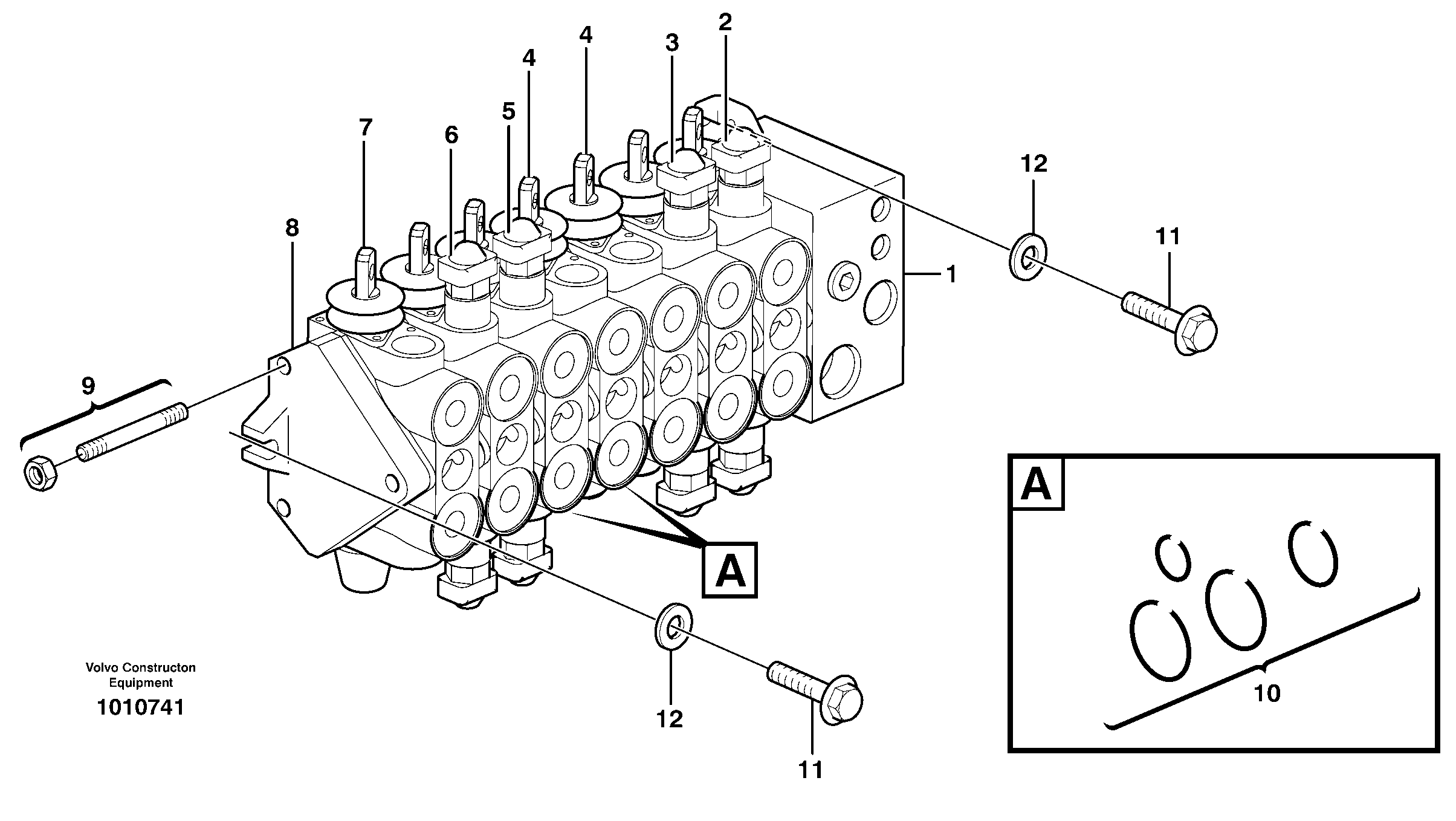 Valve body — volvo parts diagram