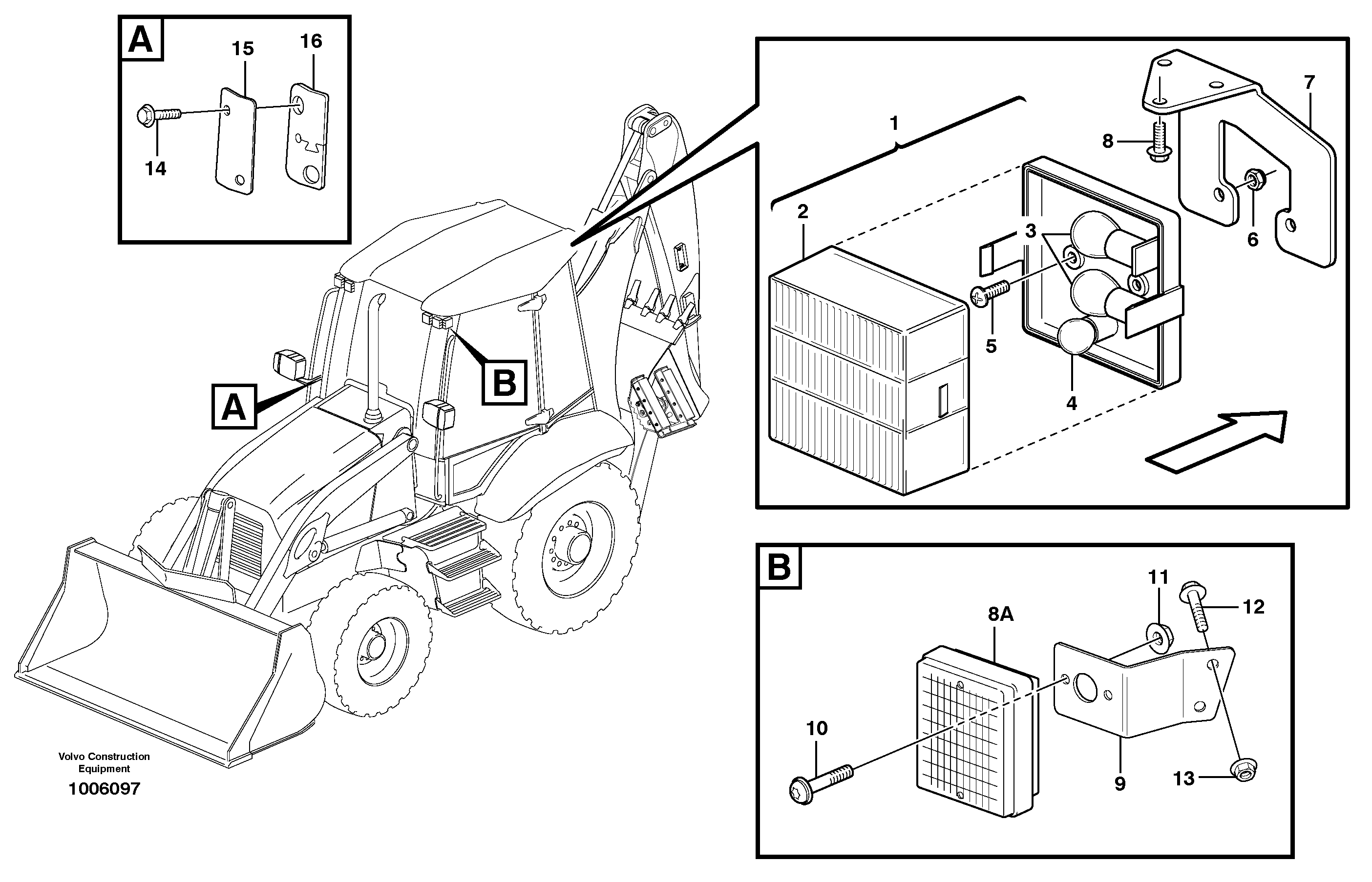 Direction indicator — volvo parts diagram