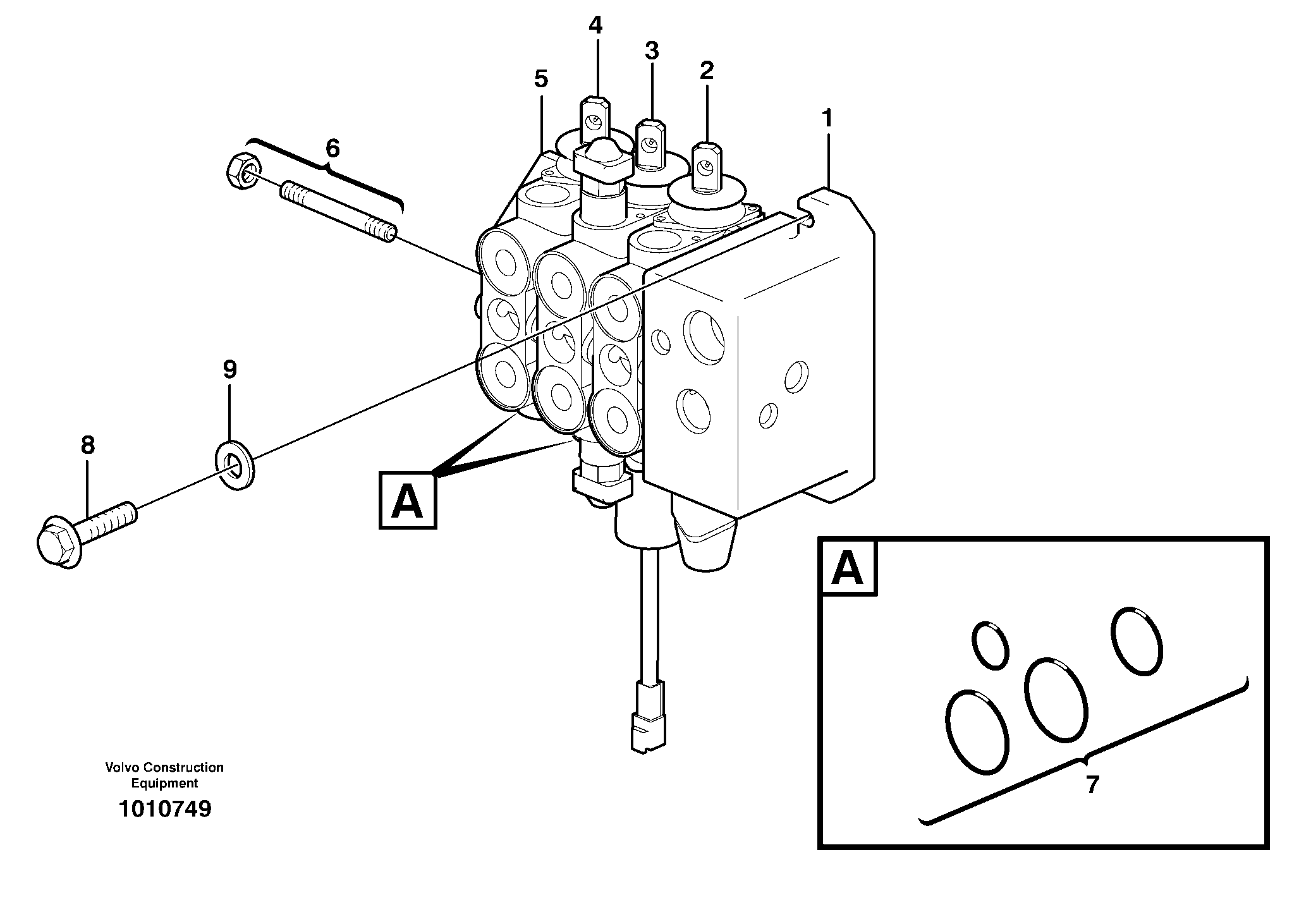 Valve body — volvo parts diagram
