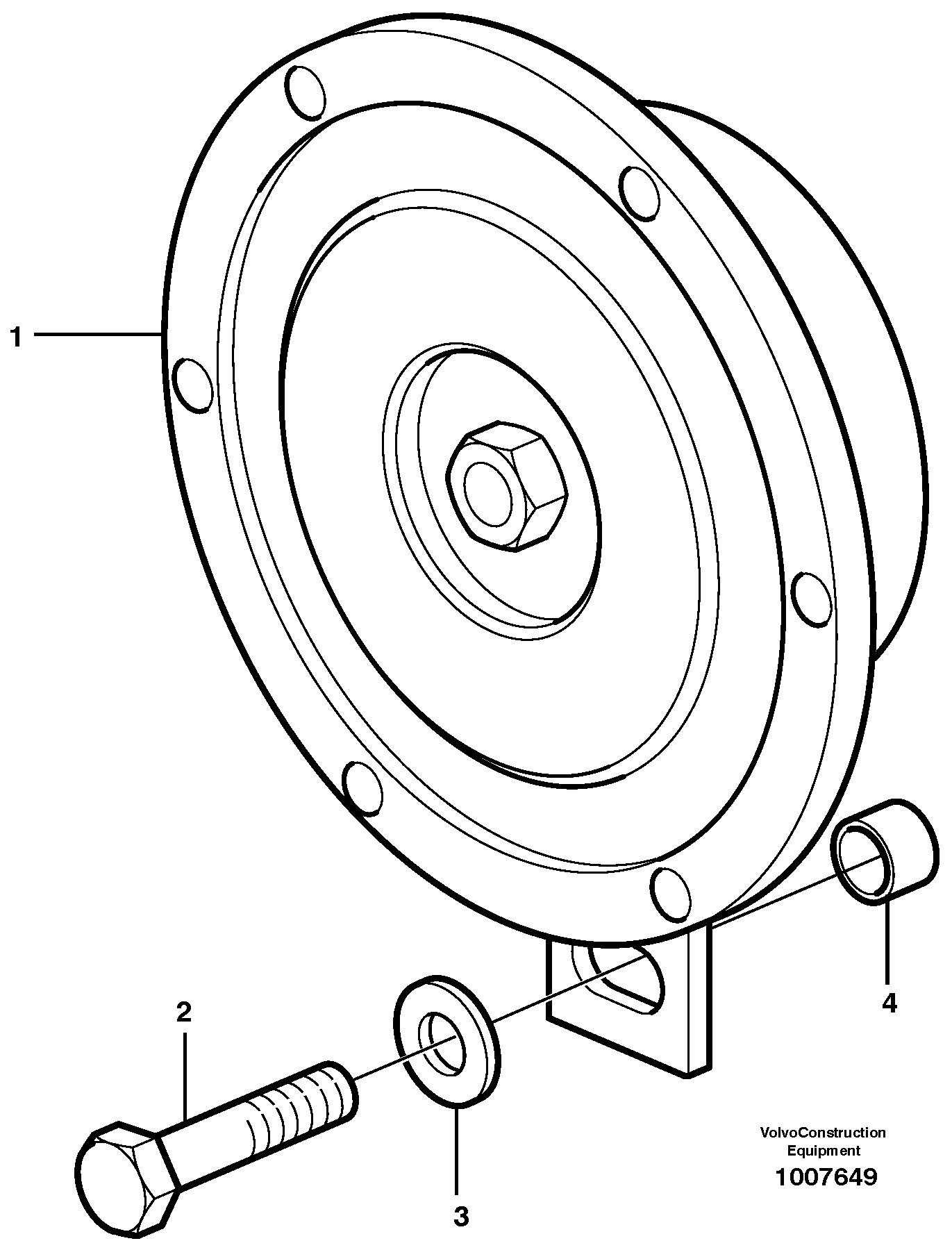 Horn — volvo parts diagram