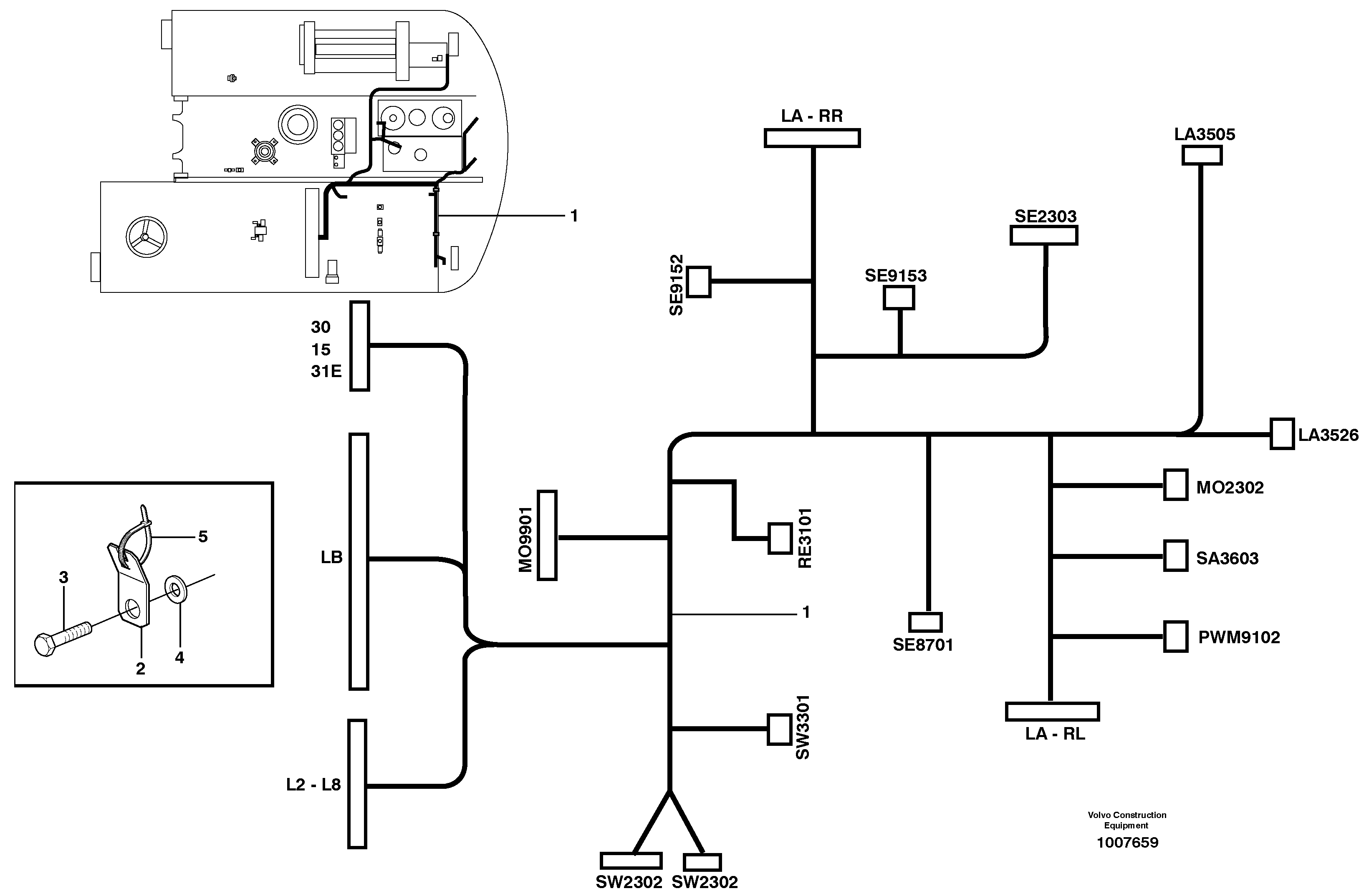 Cable harness, L8 — volvo parts diagram