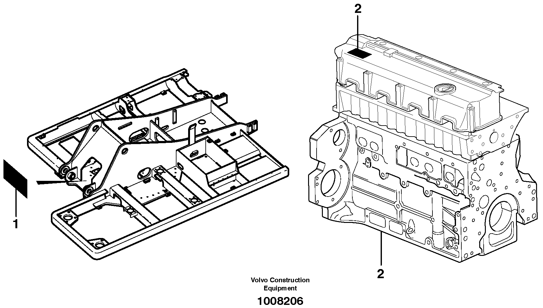 Product sign plate — volvo parts diagram