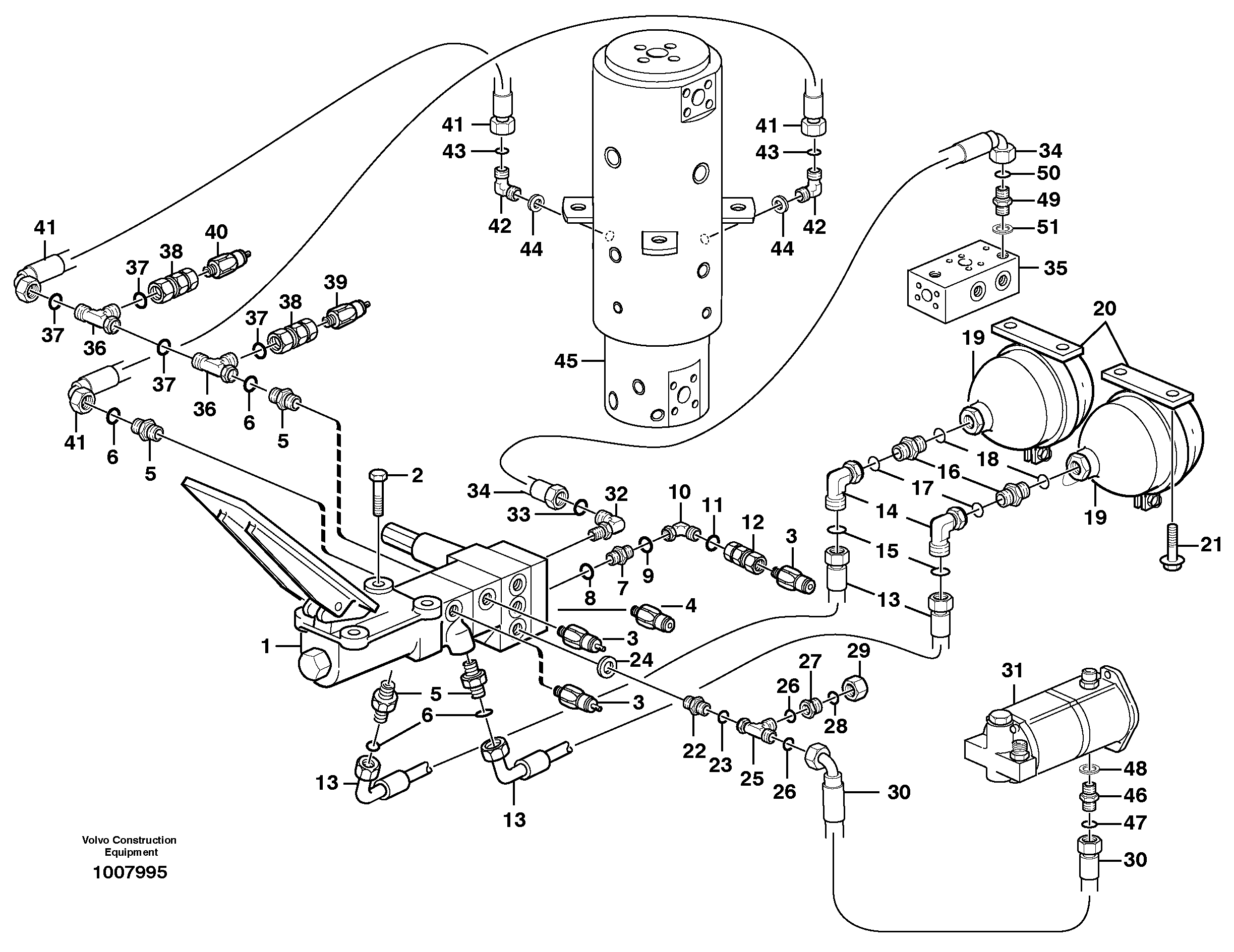 Brake system, superstructure — volvo parts diagram