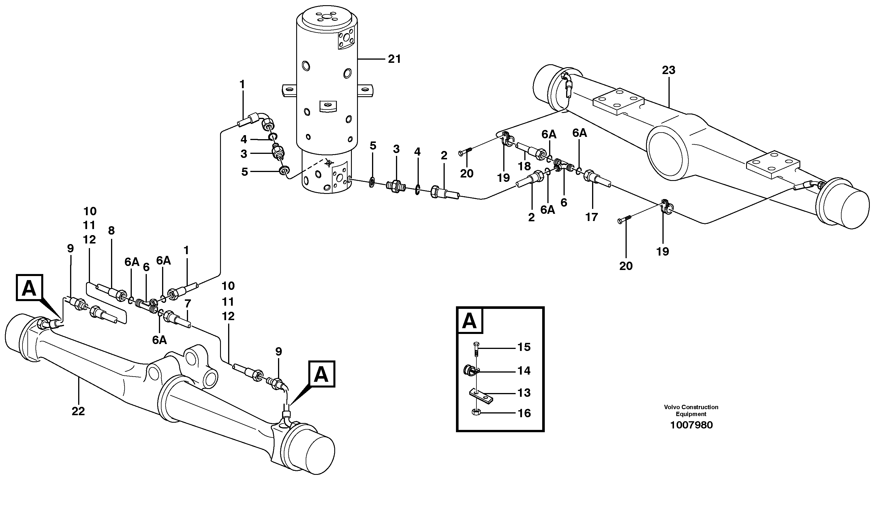 Brakesystem, undercarrige — volvo parts diagram