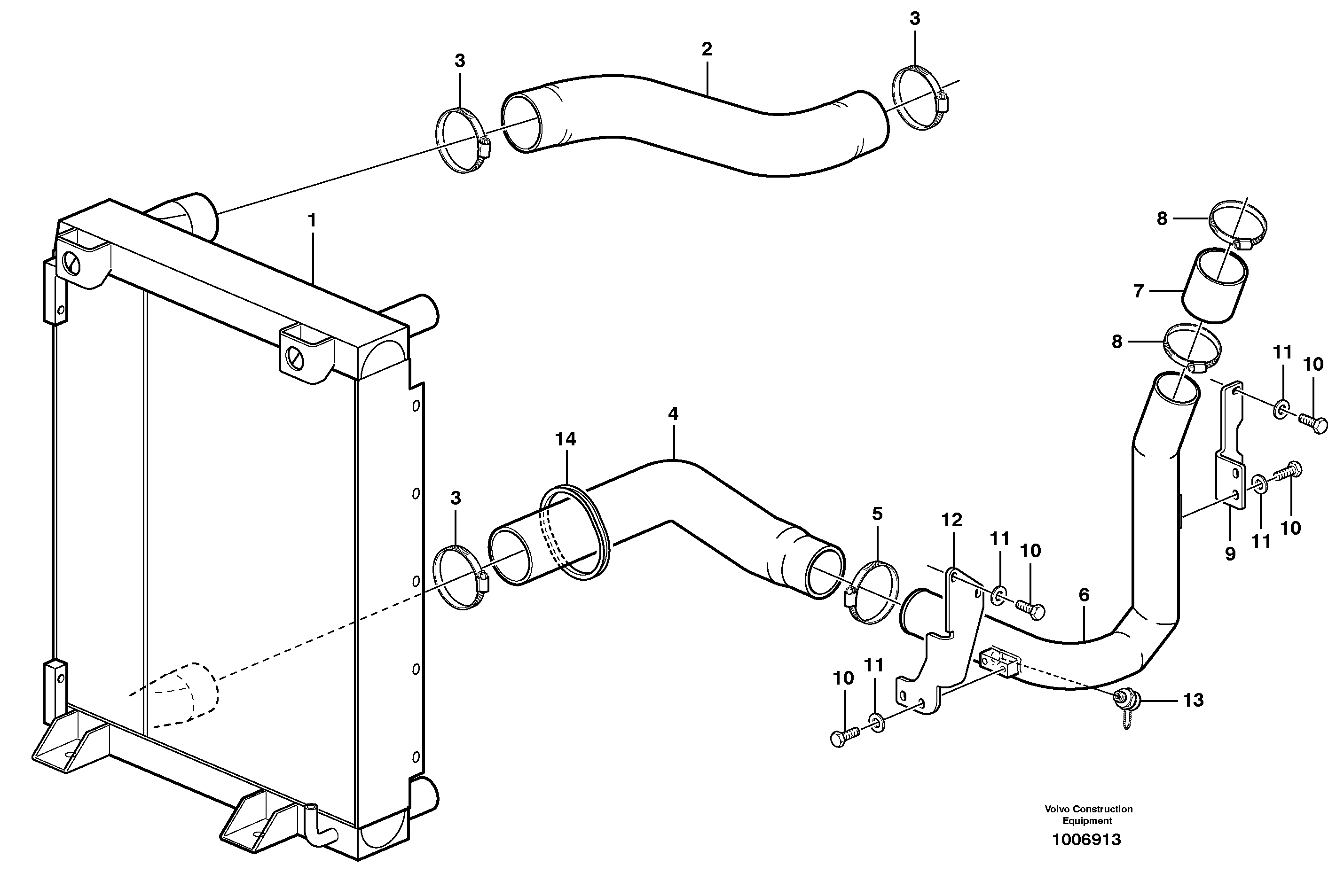 Intercooler — volvo parts diagram