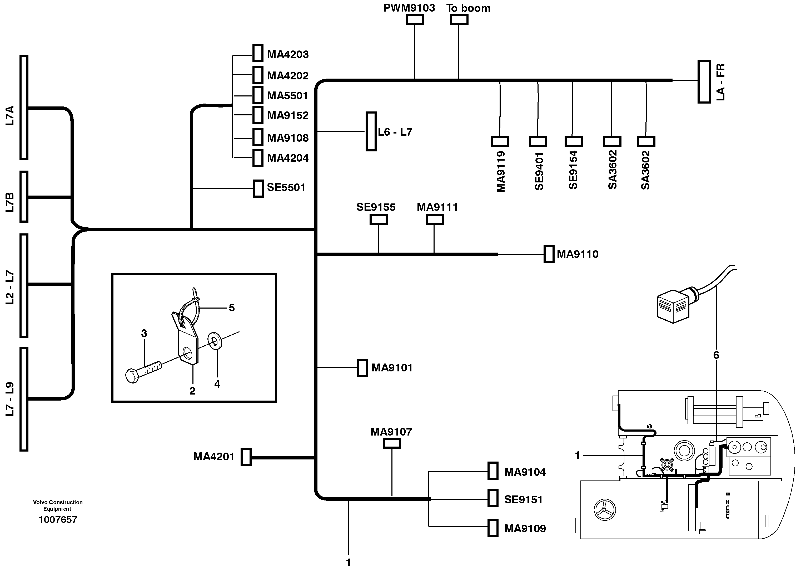 Cable harness, L7 — volvo parts diagram