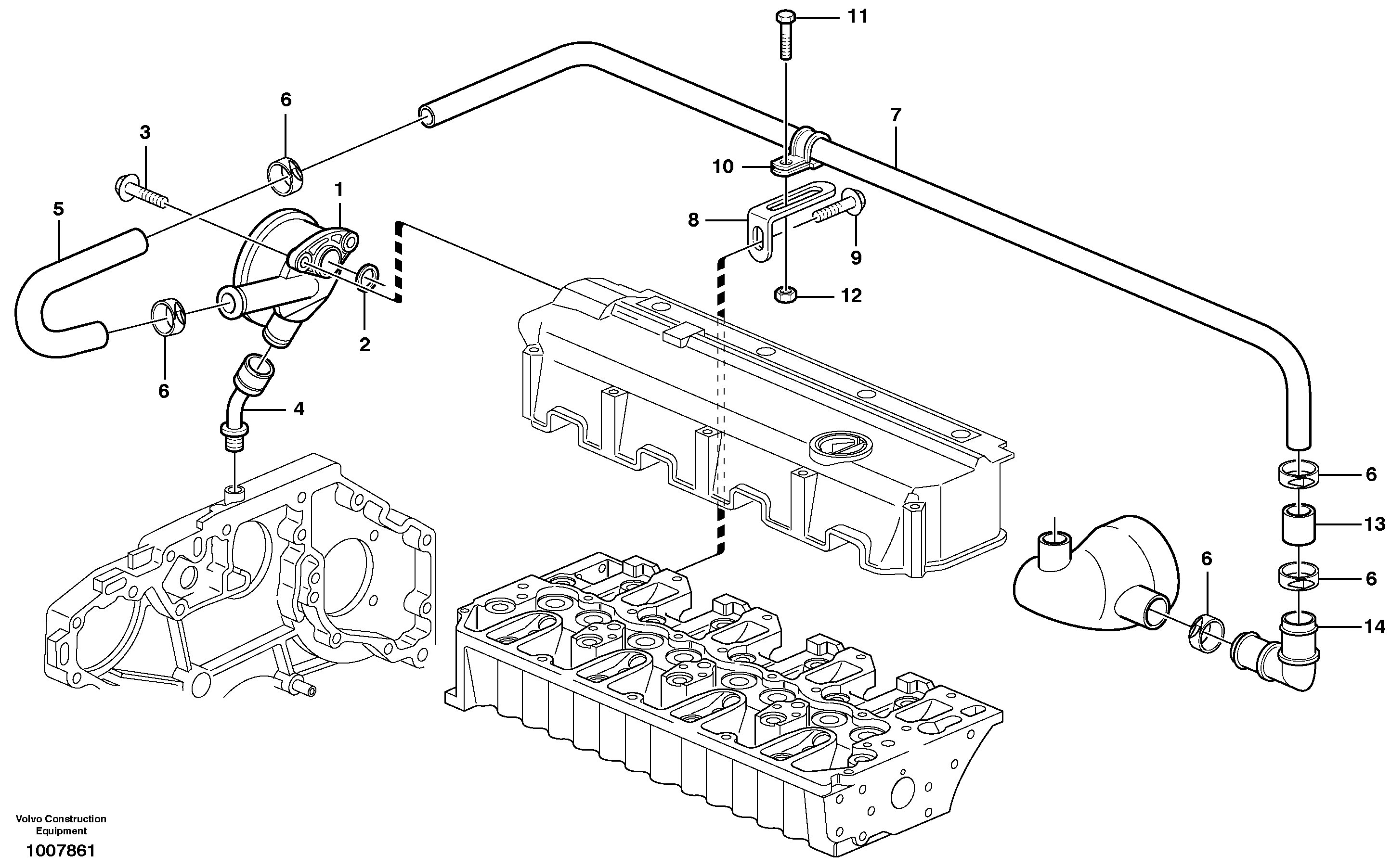 Crankcase ventilation — volvo parts diagram