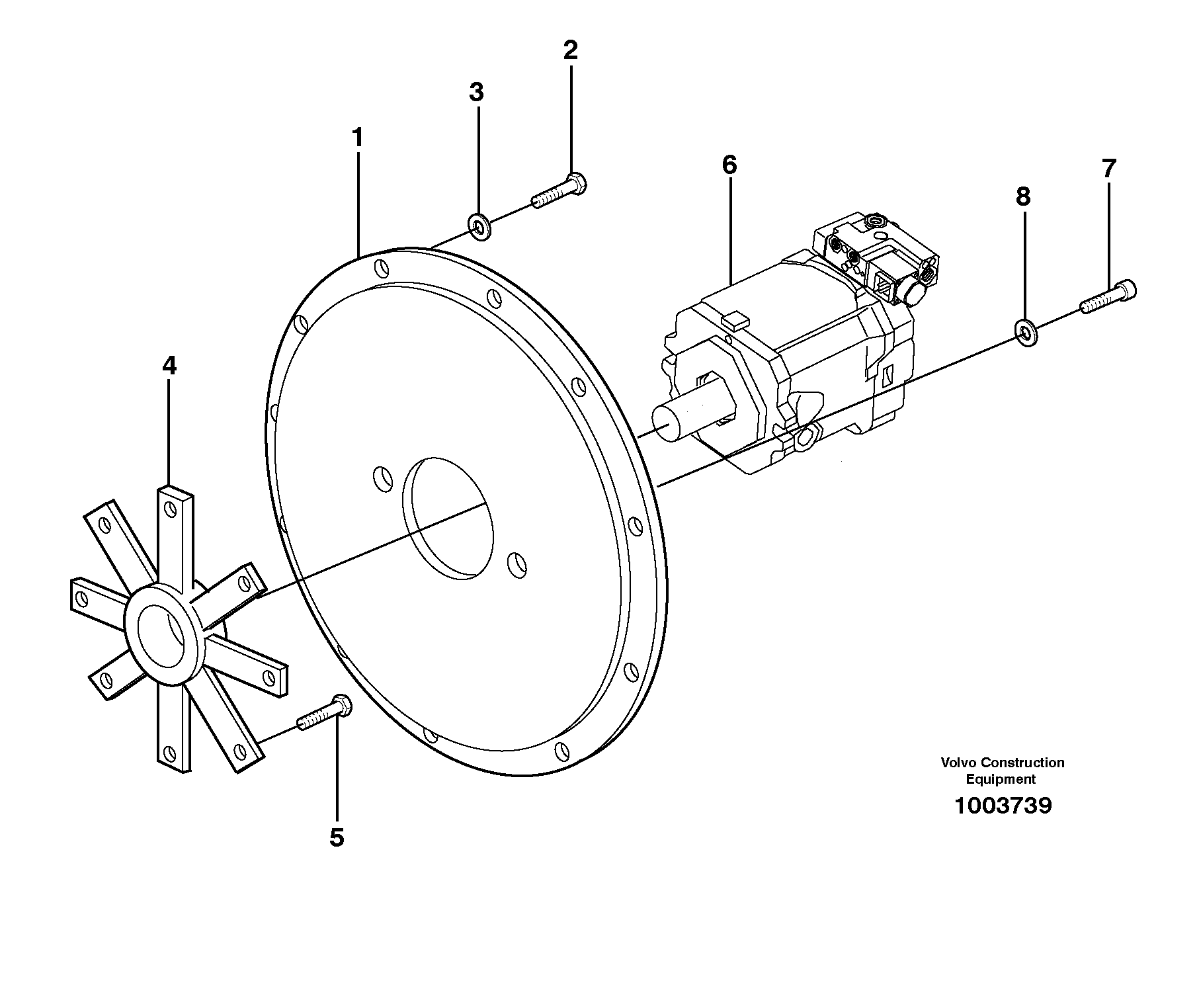 Pump installation — volvo parts diagram
