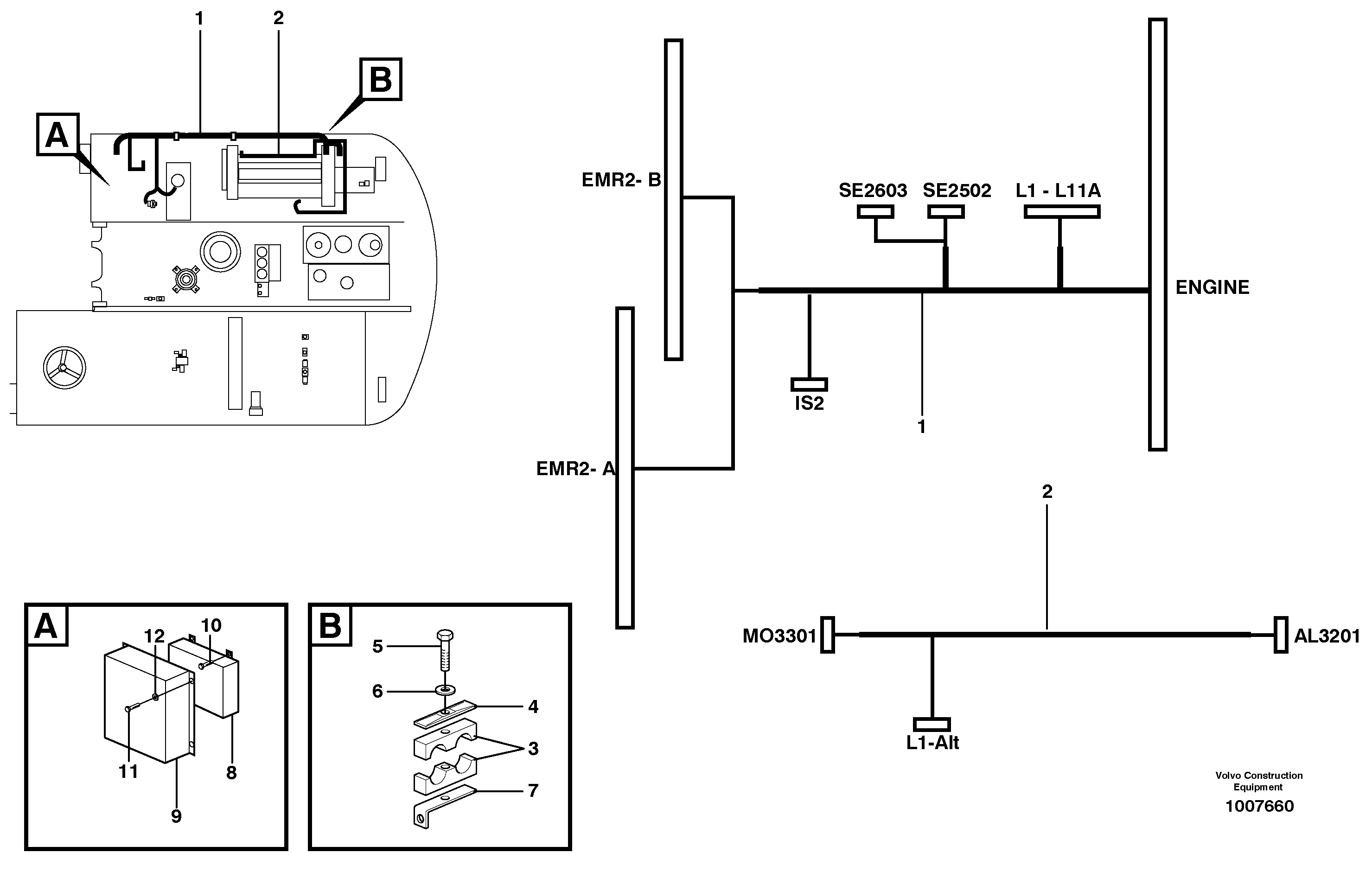 Cable harness, L11 E-ECU — volvo parts diagram