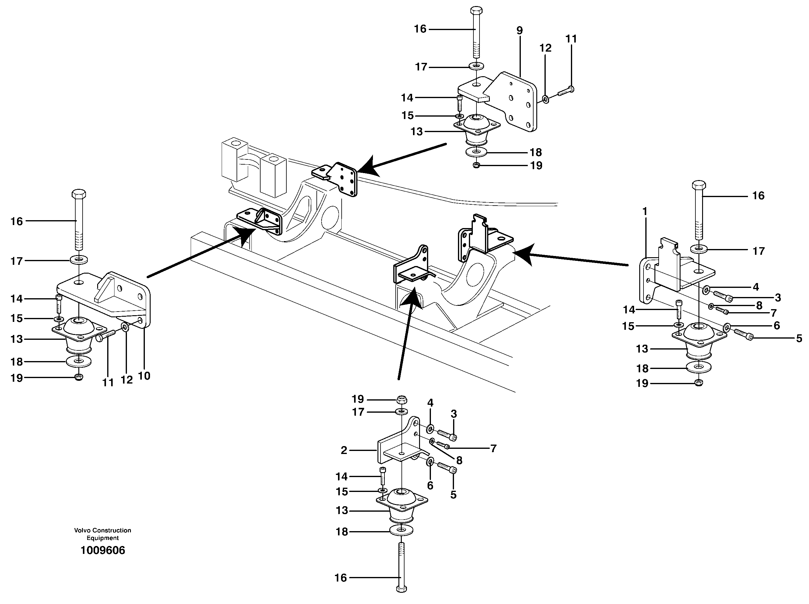 Engine mounting — volvo parts diagram