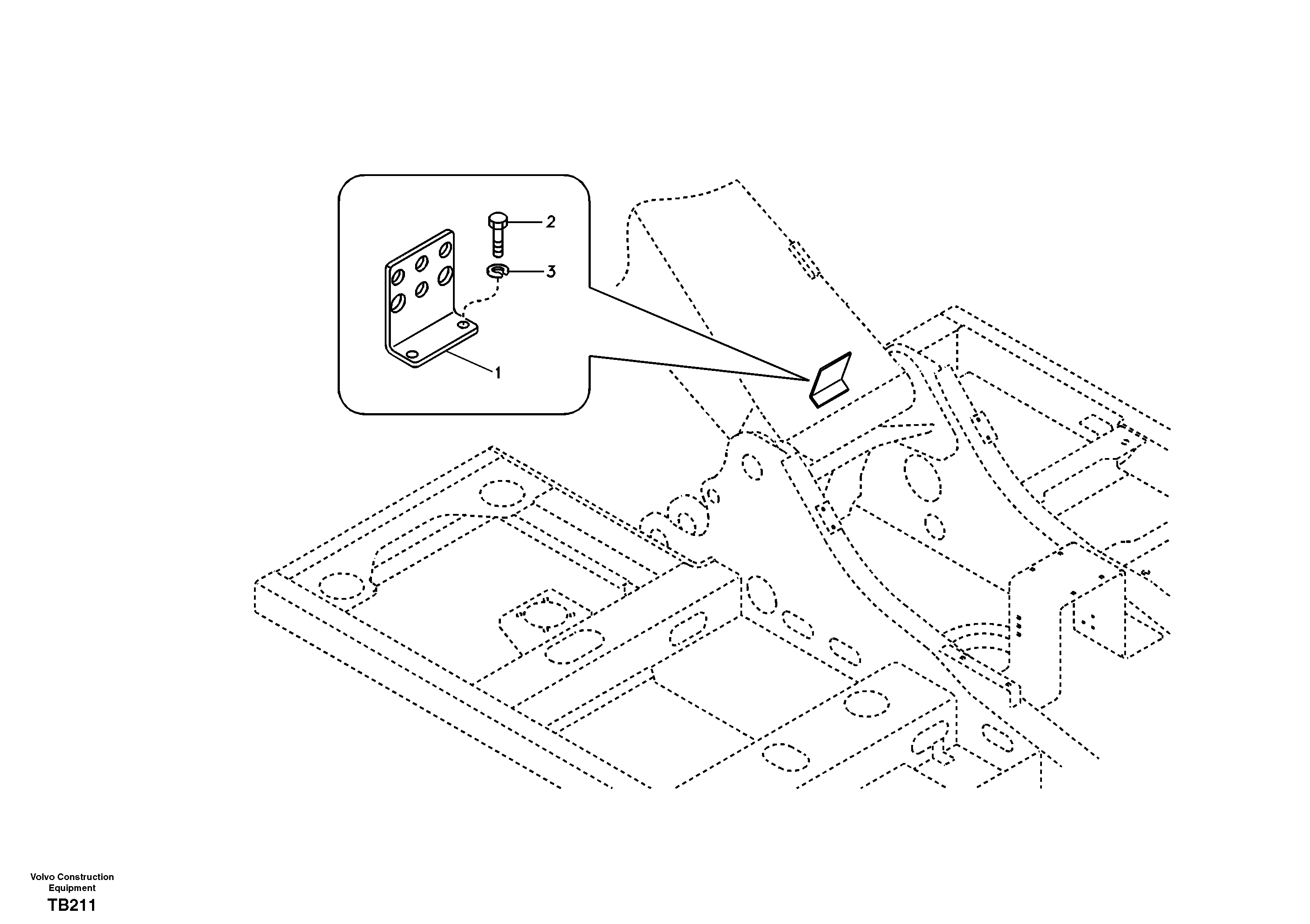 Hydraulic lines bracket-quickfit, rotator, hose repture — volvo parts diagram