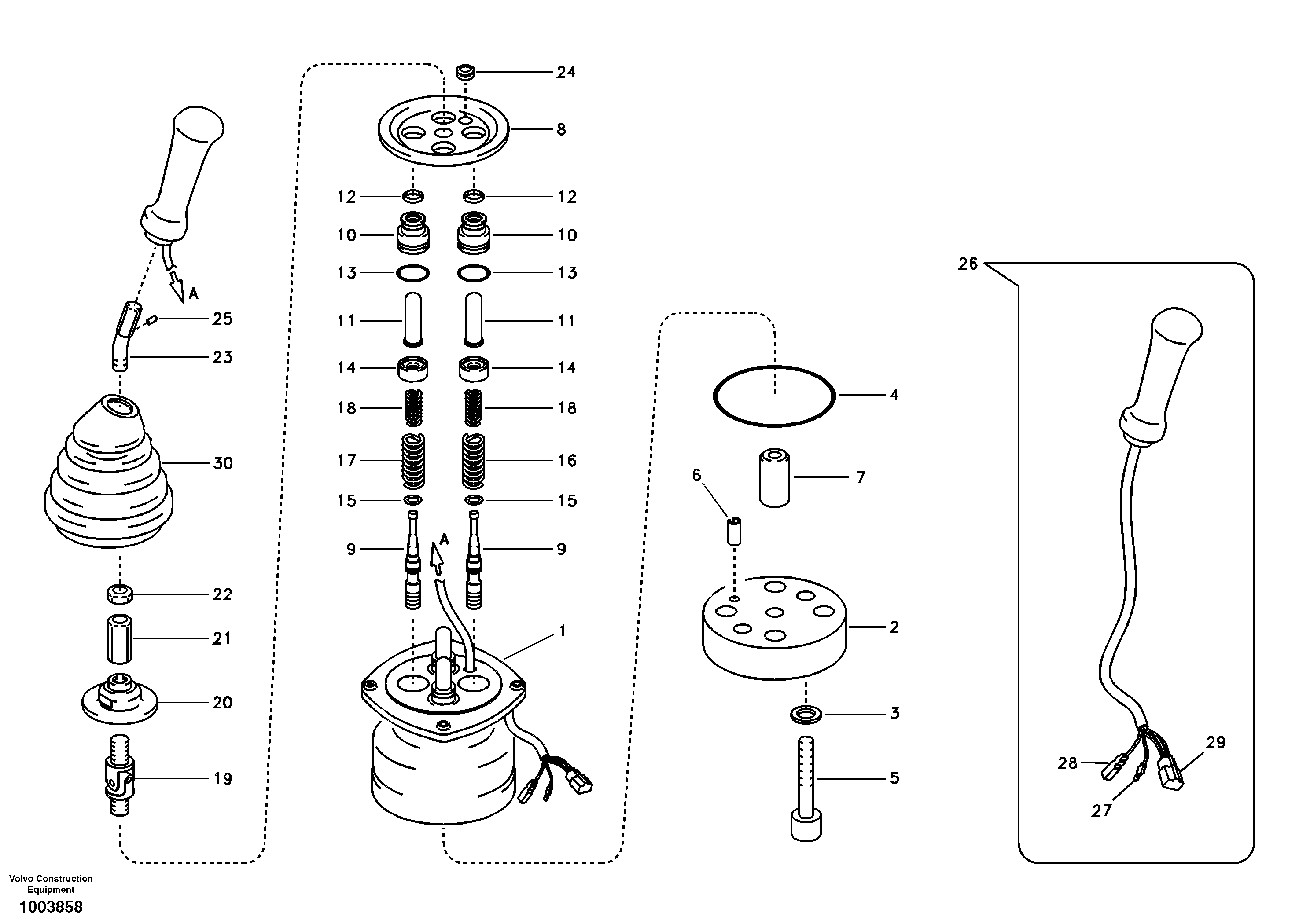 Servo system, remote control valve — volvo parts diagram