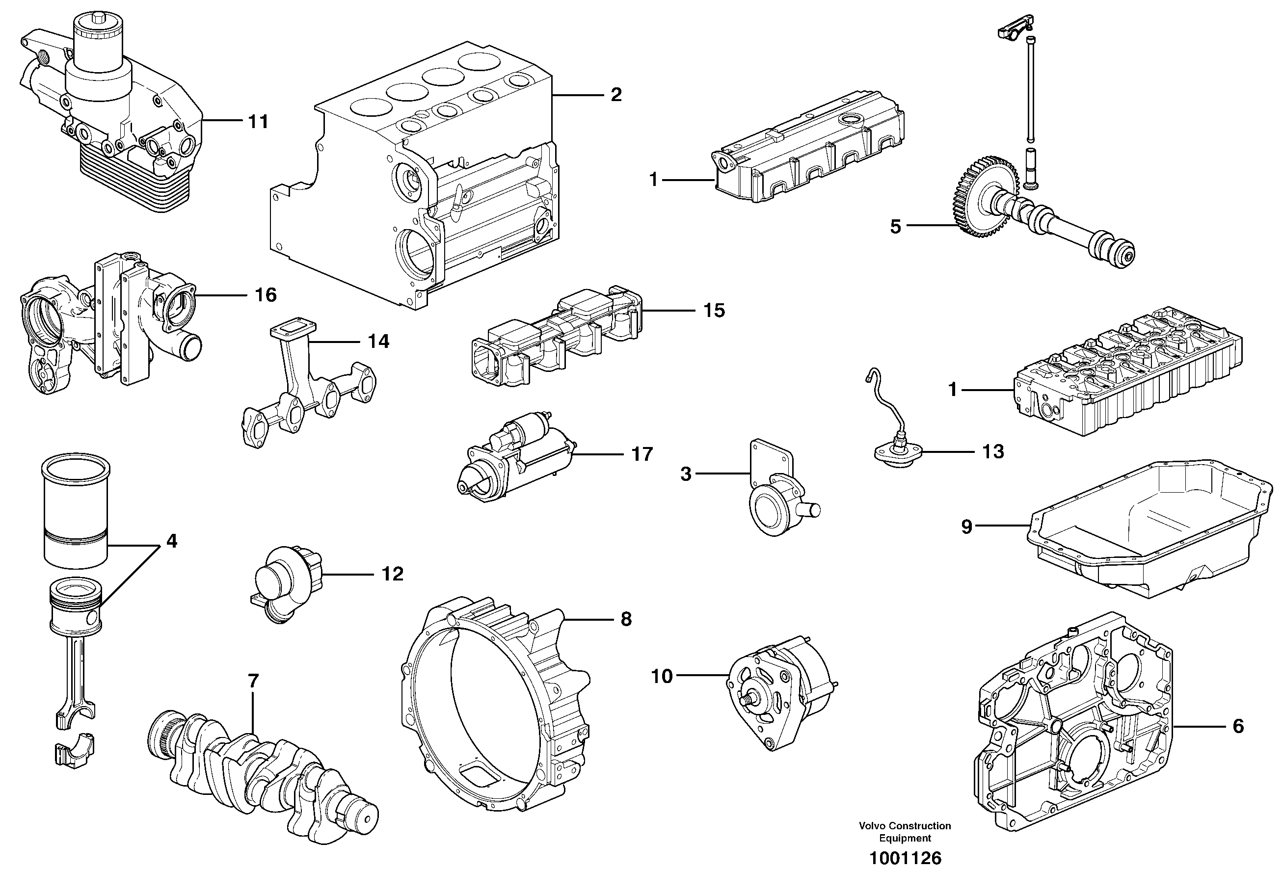 Engine — volvo parts diagram