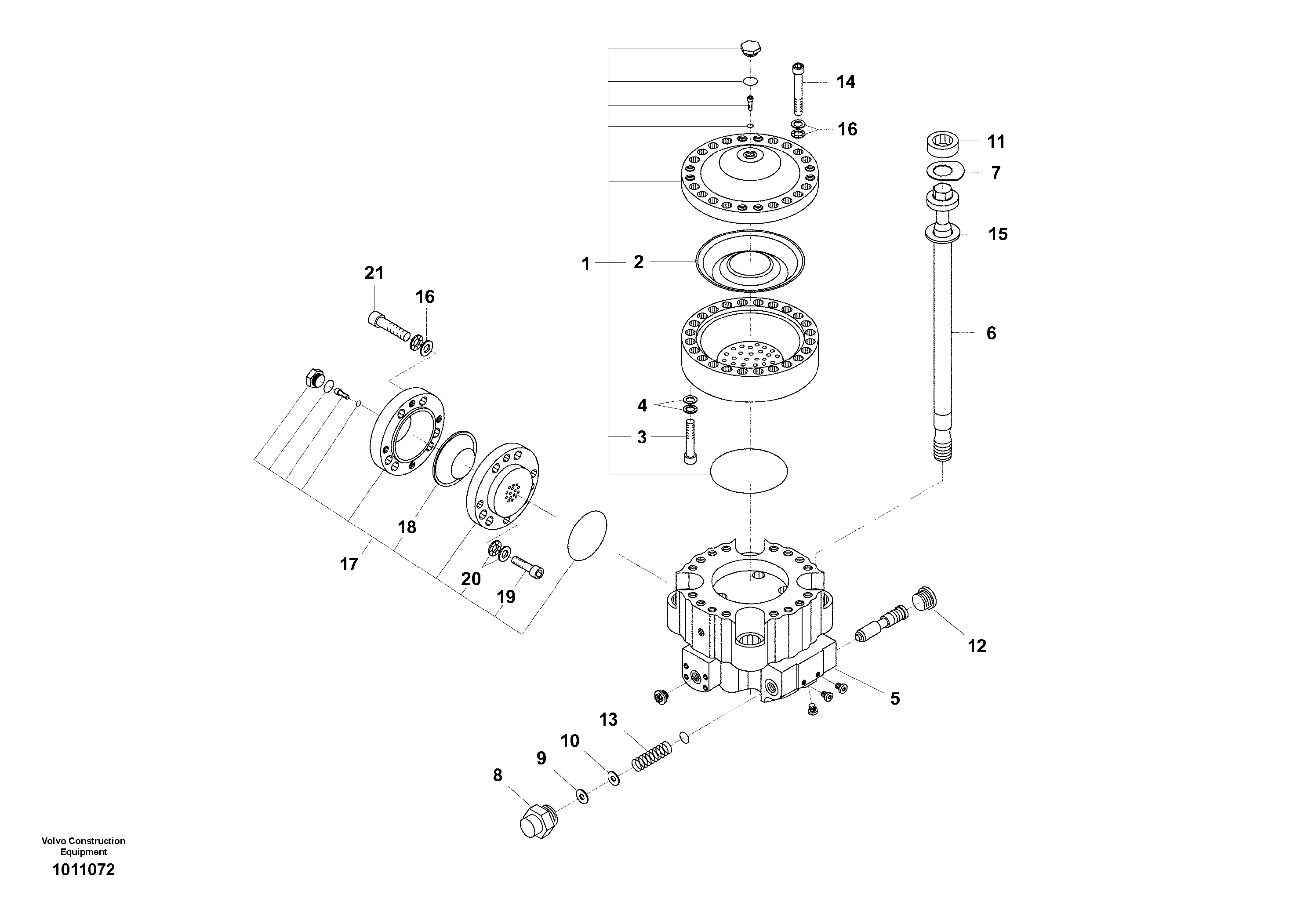 Hydraulic hammer, Accumulator — volvo parts diagram
