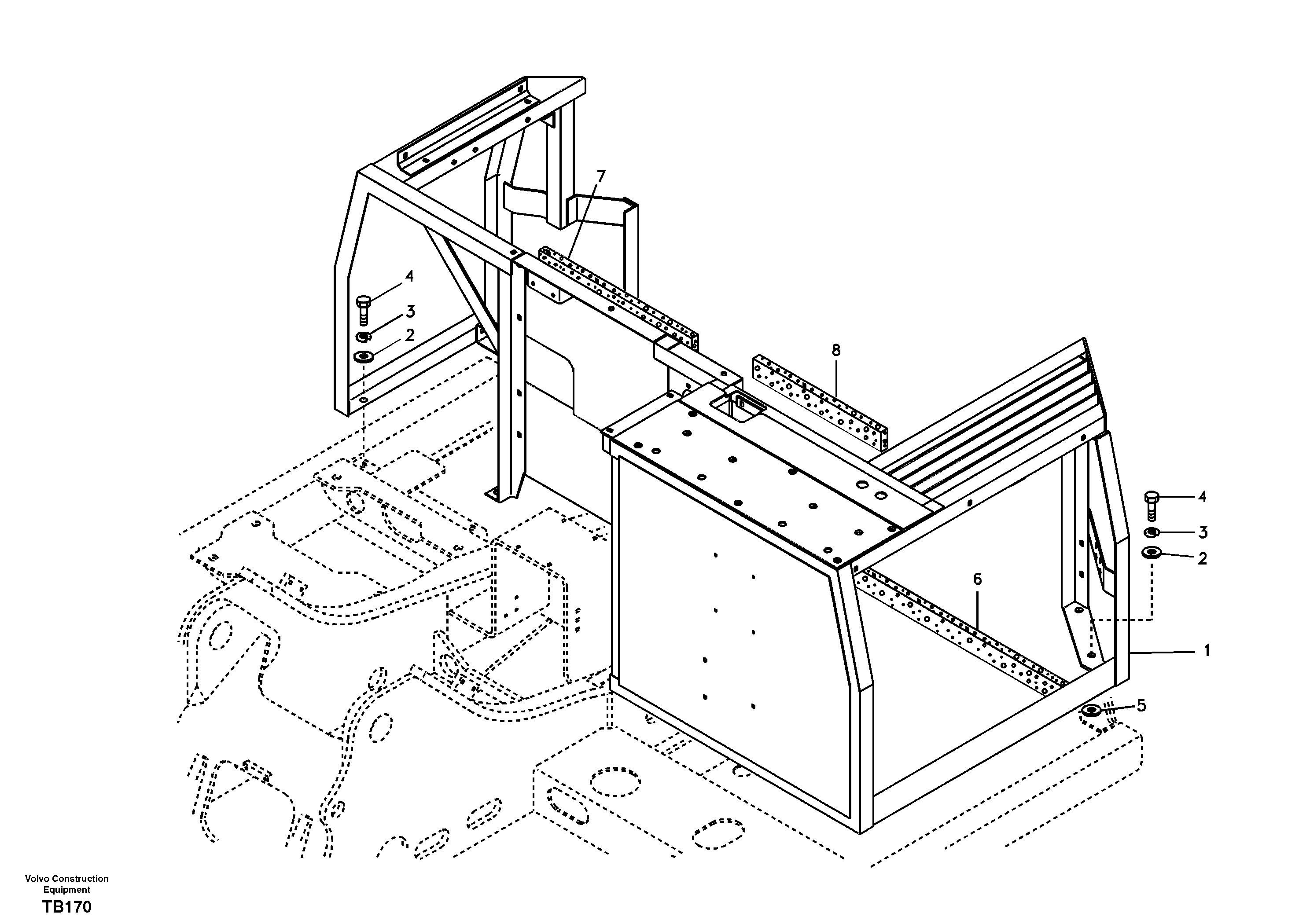 Cowl frame — volvo parts diagram