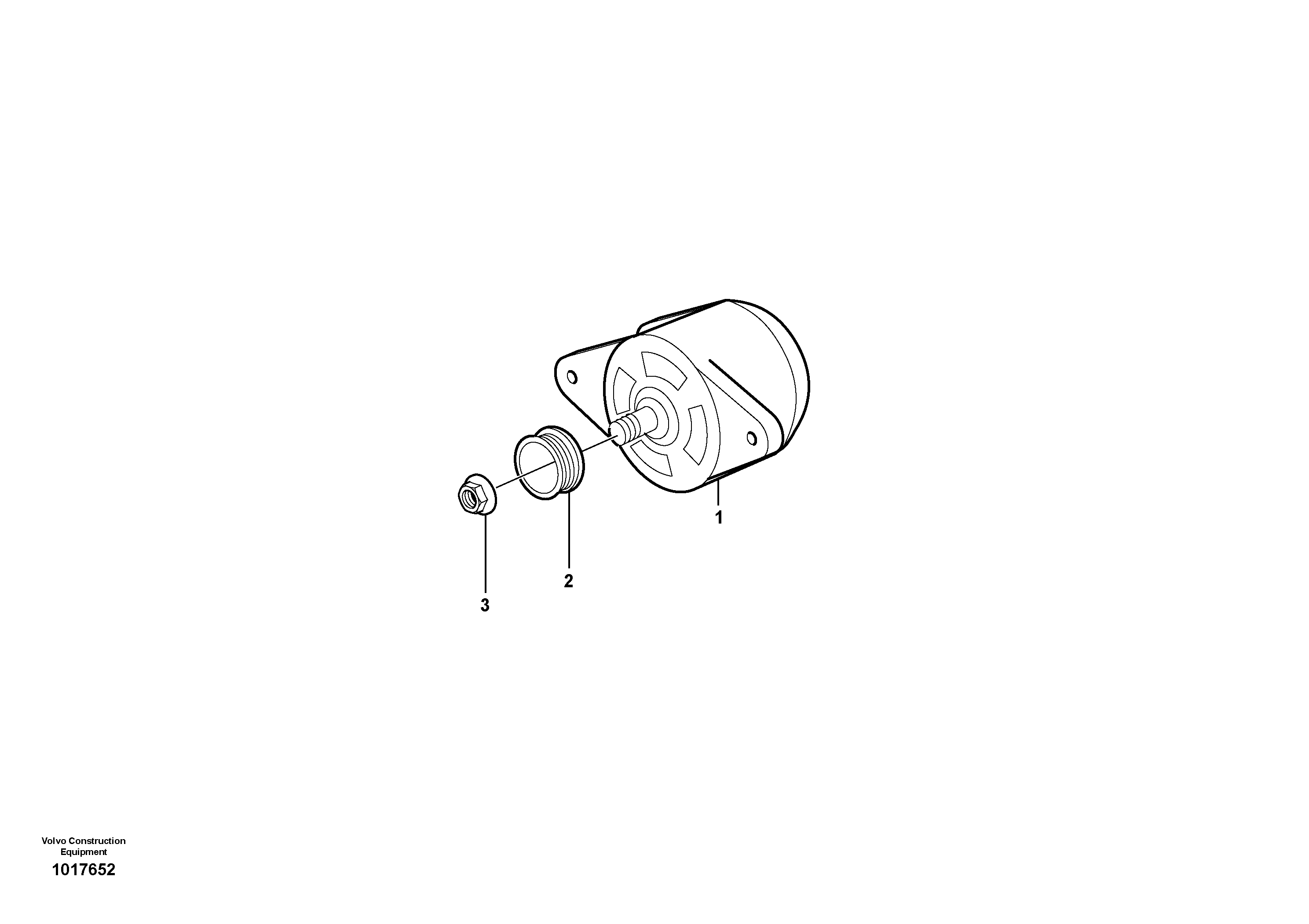Alternator with assembling details  ENG S/N 1044792- — volvo parts diagram