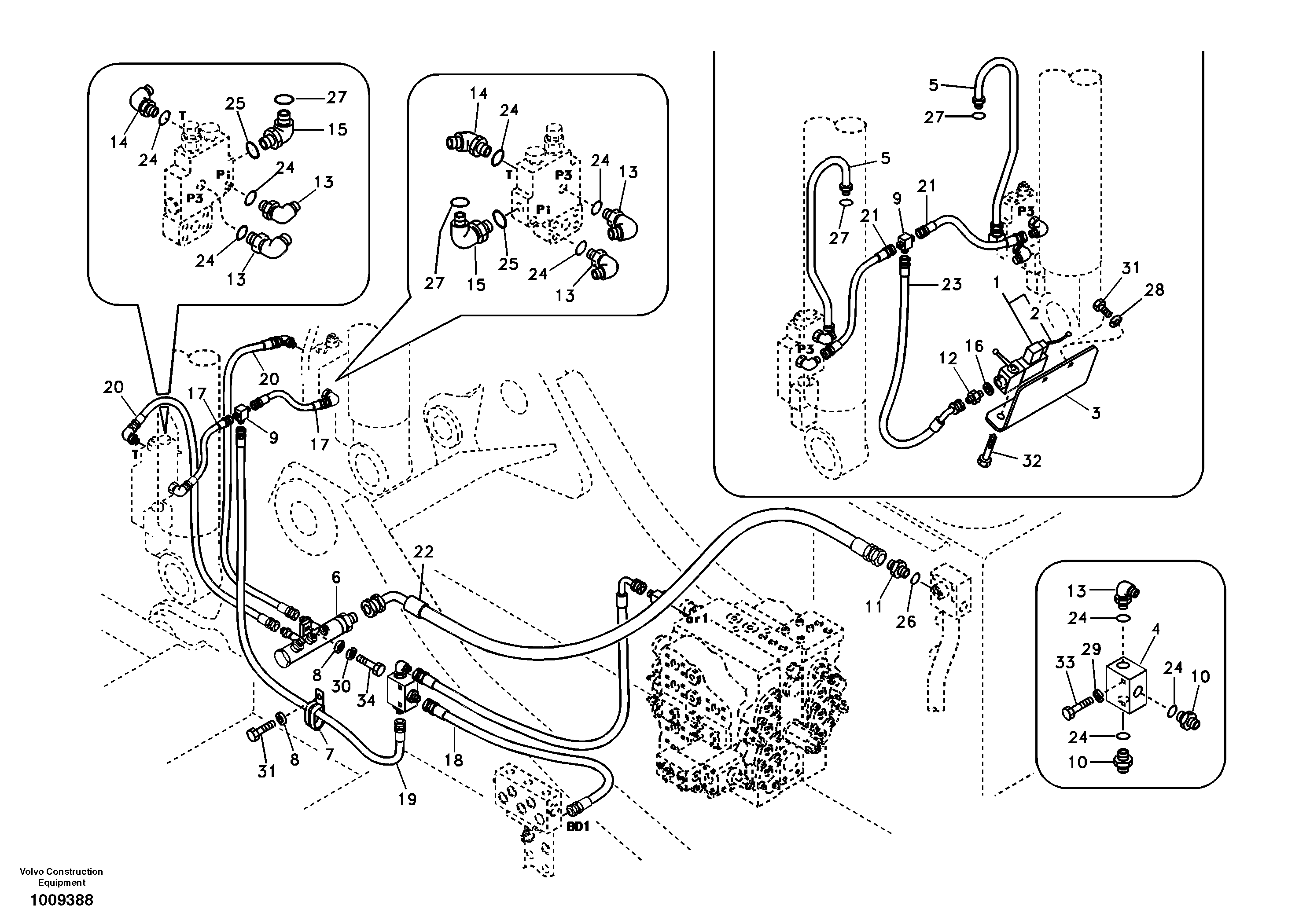 Working hydraulic, boom rupture — volvo parts diagram