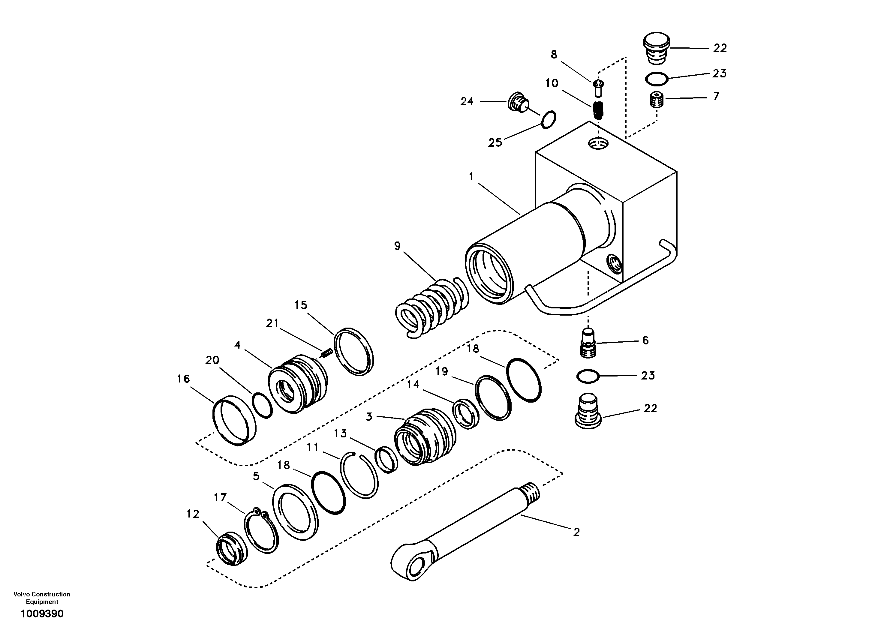 Quick fit cylinder — volvo parts diagram