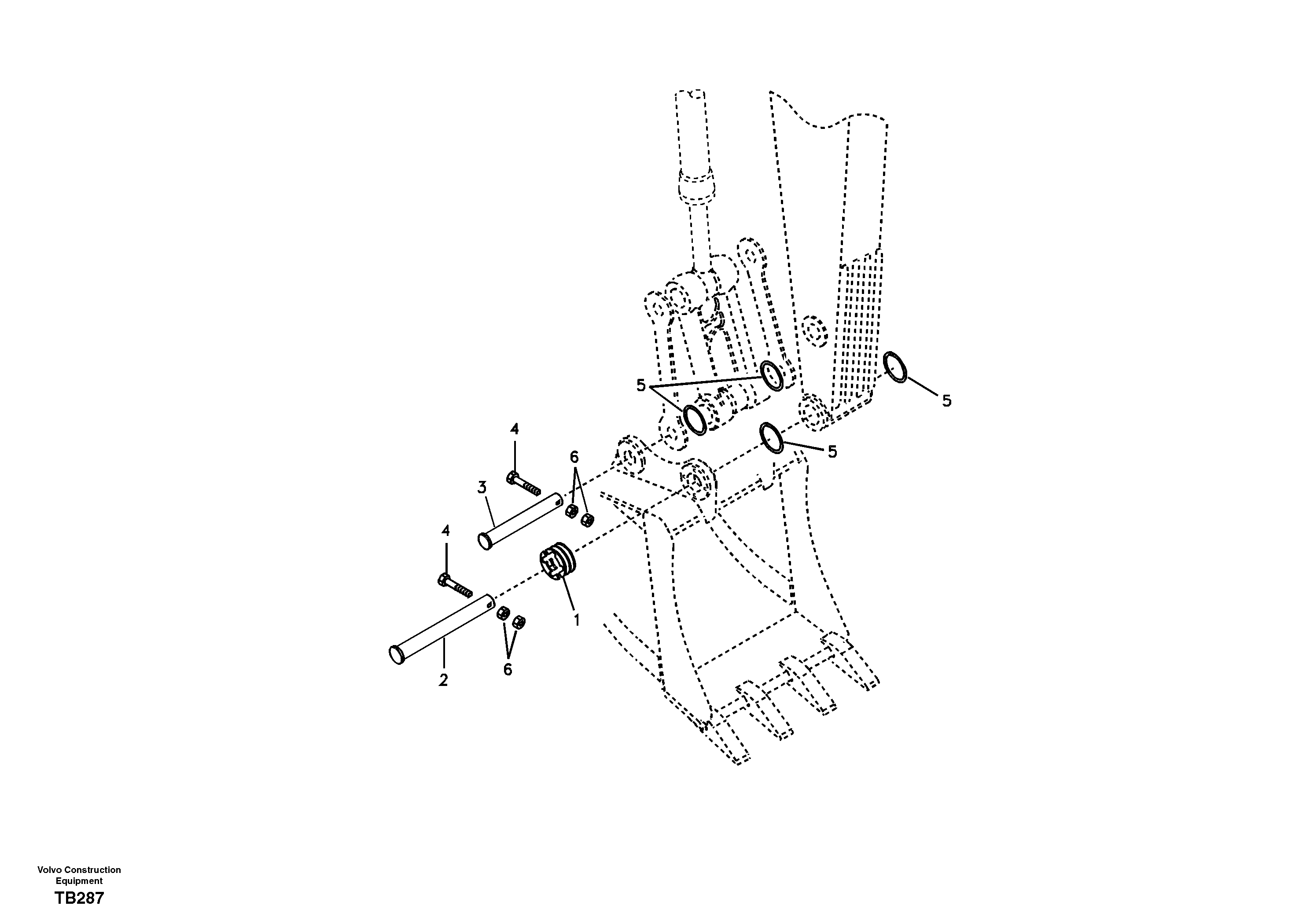 Linkage for no bucket — volvo parts diagram