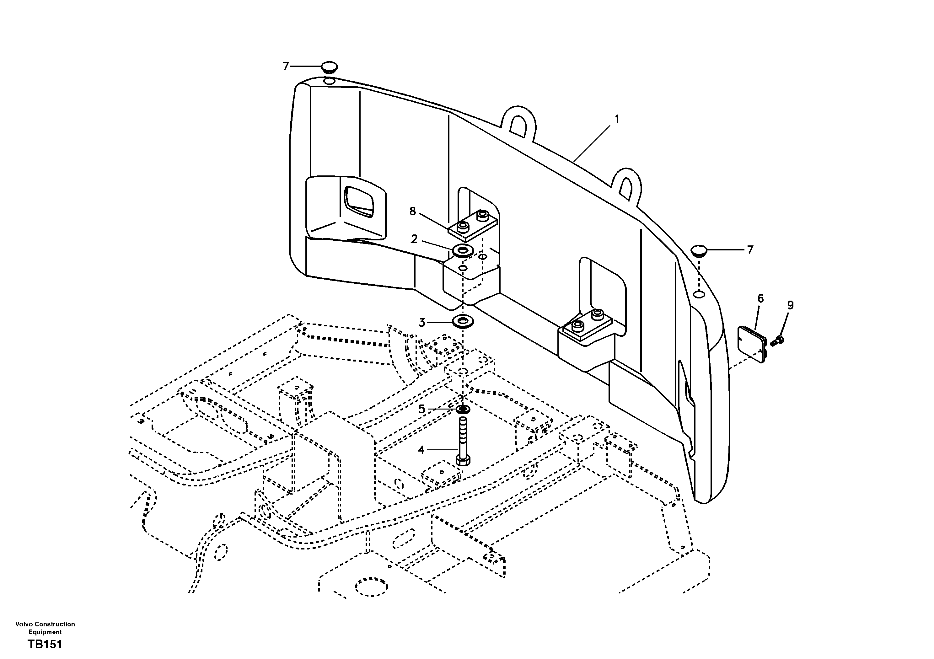 Counterweights — volvo parts diagram