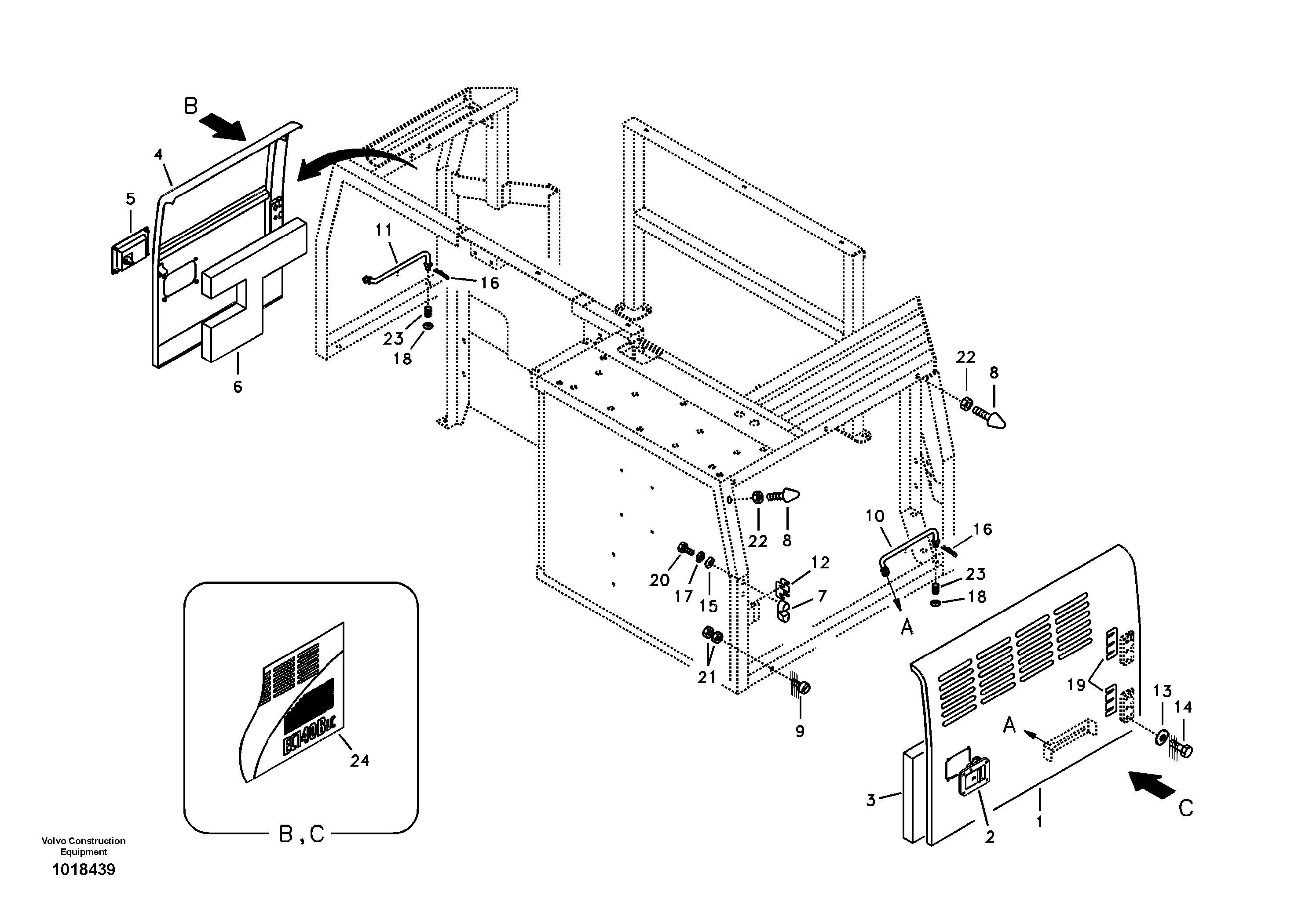Door, side — volvo parts diagram