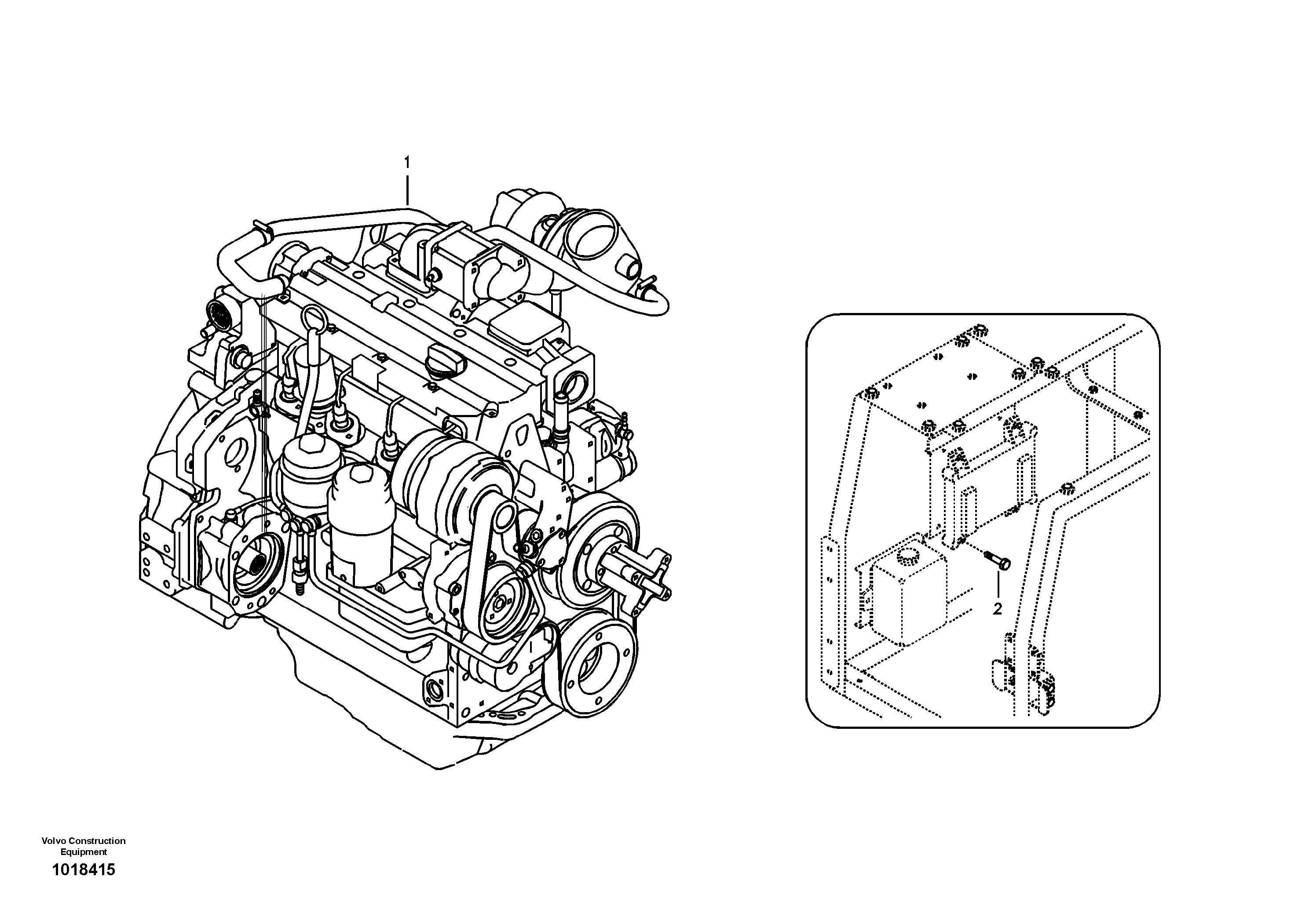 Engine — volvo parts diagram