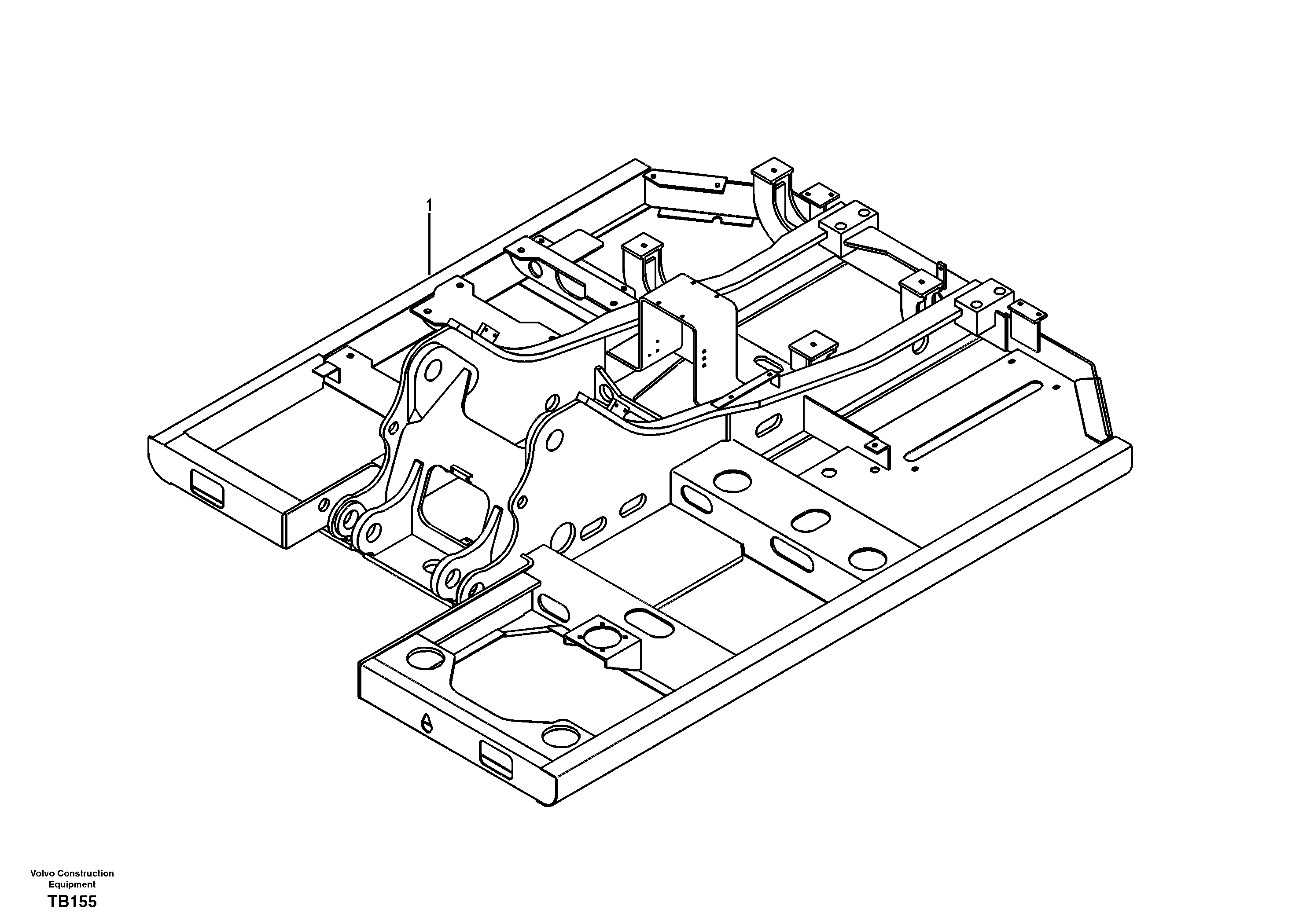 Upper frame — volvo parts diagram