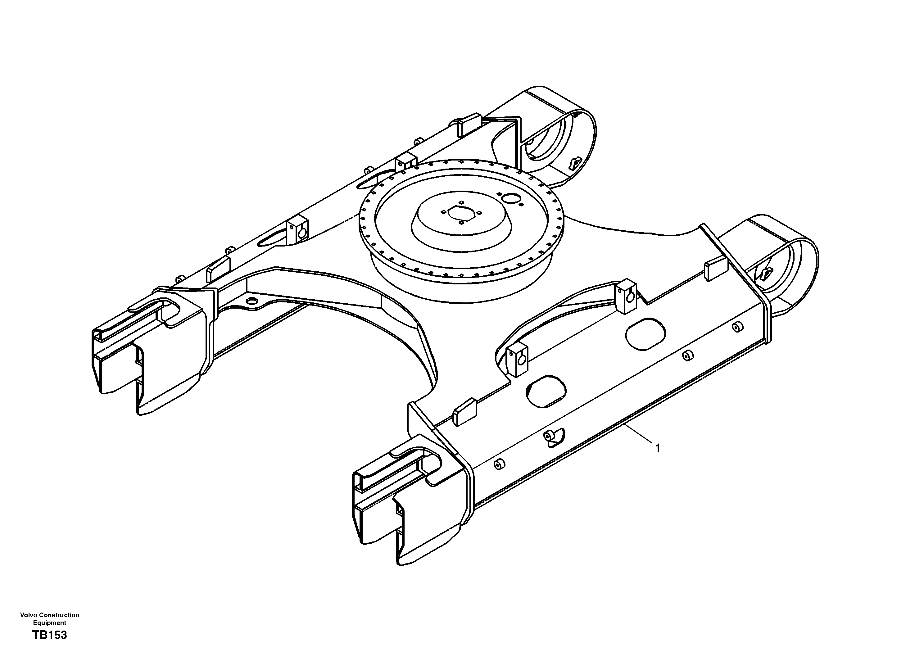 Undercarriage frame — volvo parts diagram