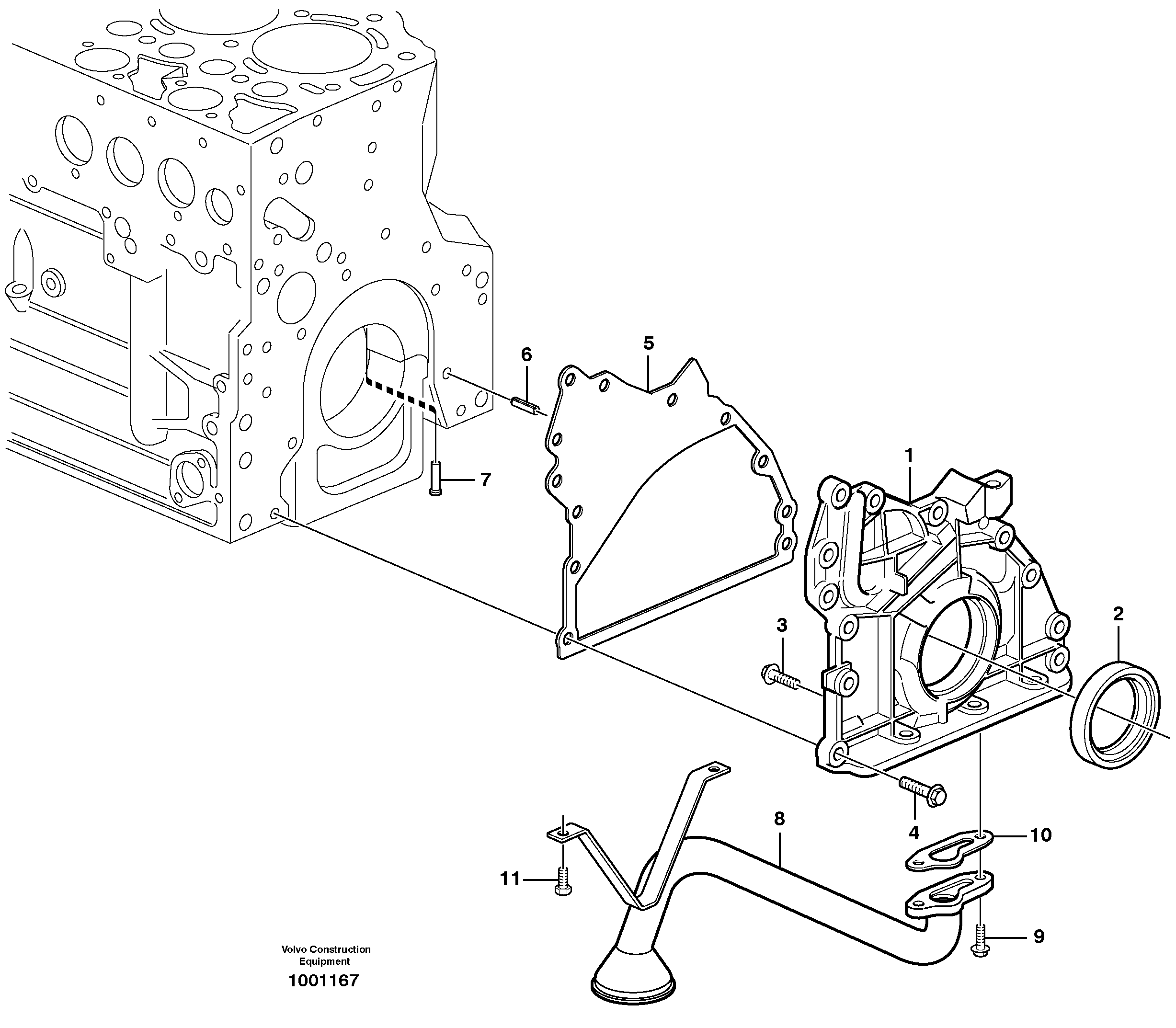 Lubricating oil system — volvo parts diagram