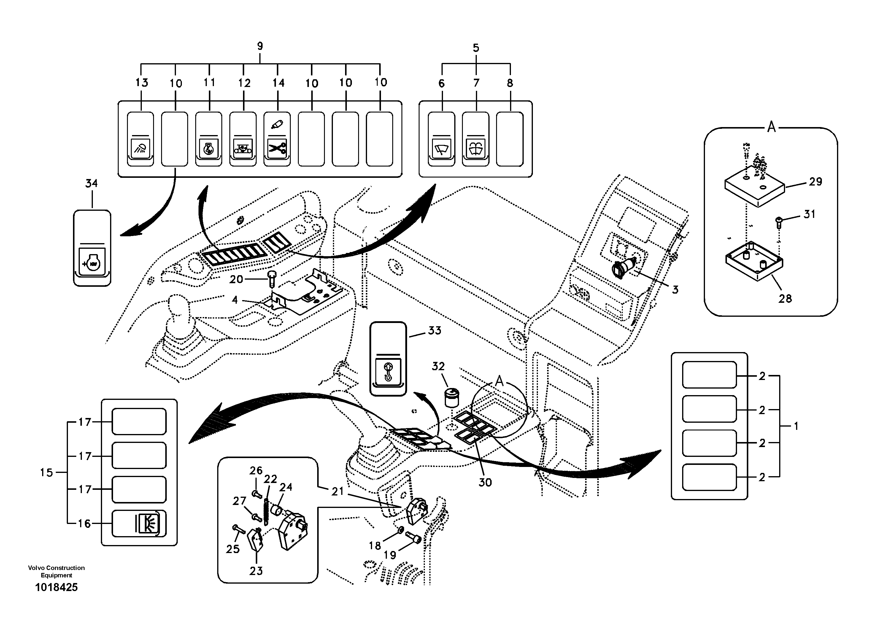 Switch — volvo parts diagram