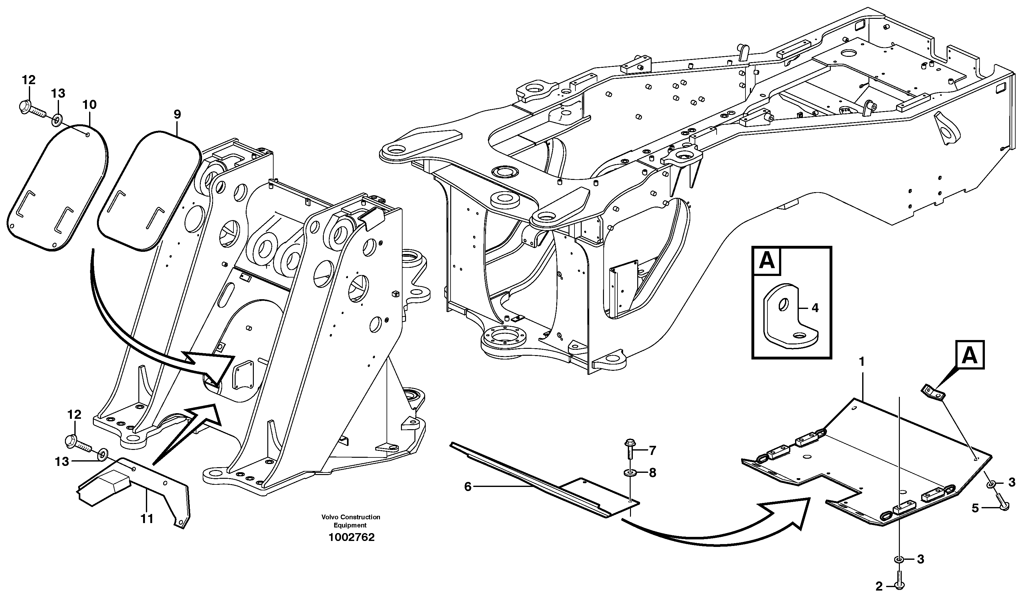 Protecting plates — volvo parts diagram