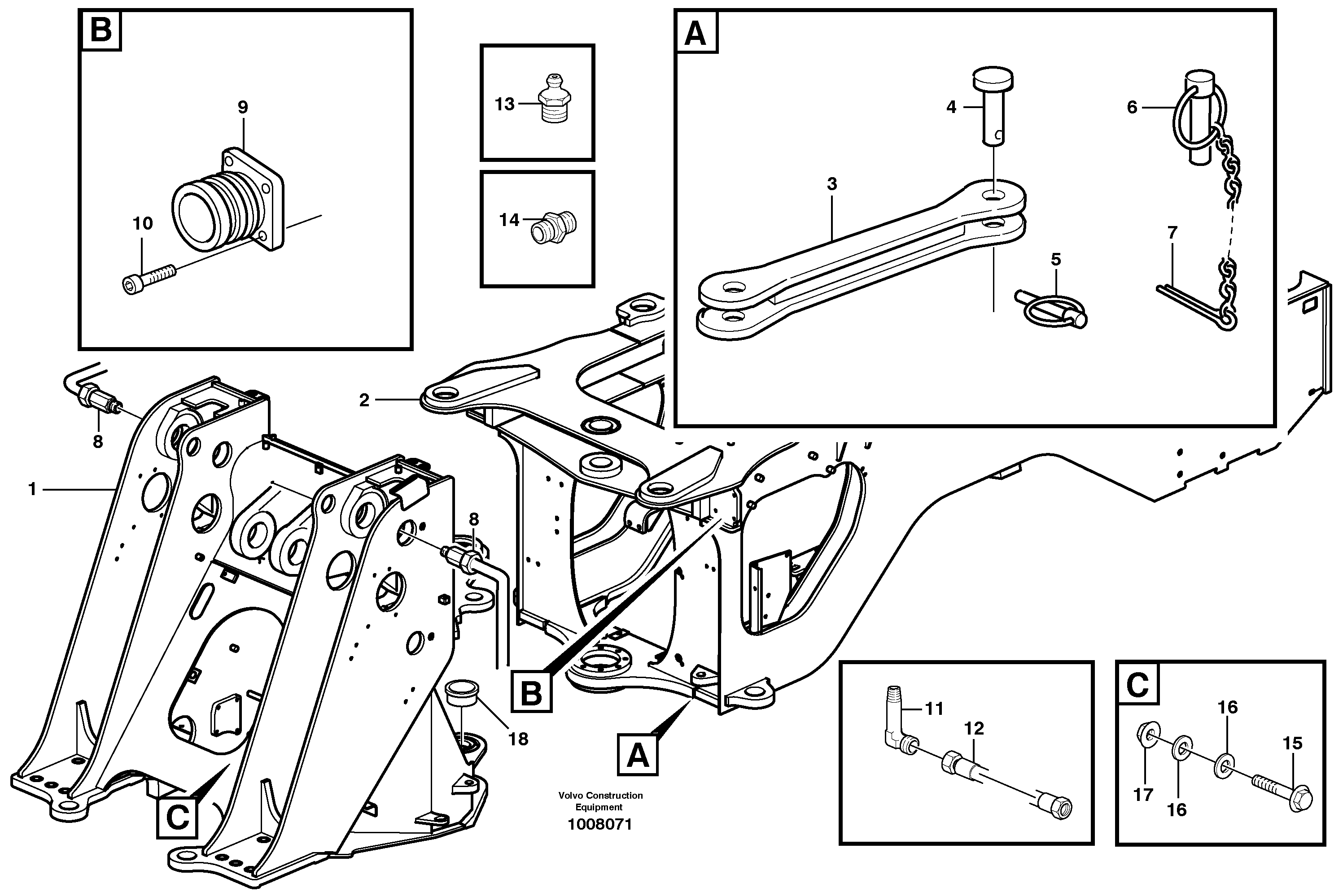 Frame — volvo parts diagram