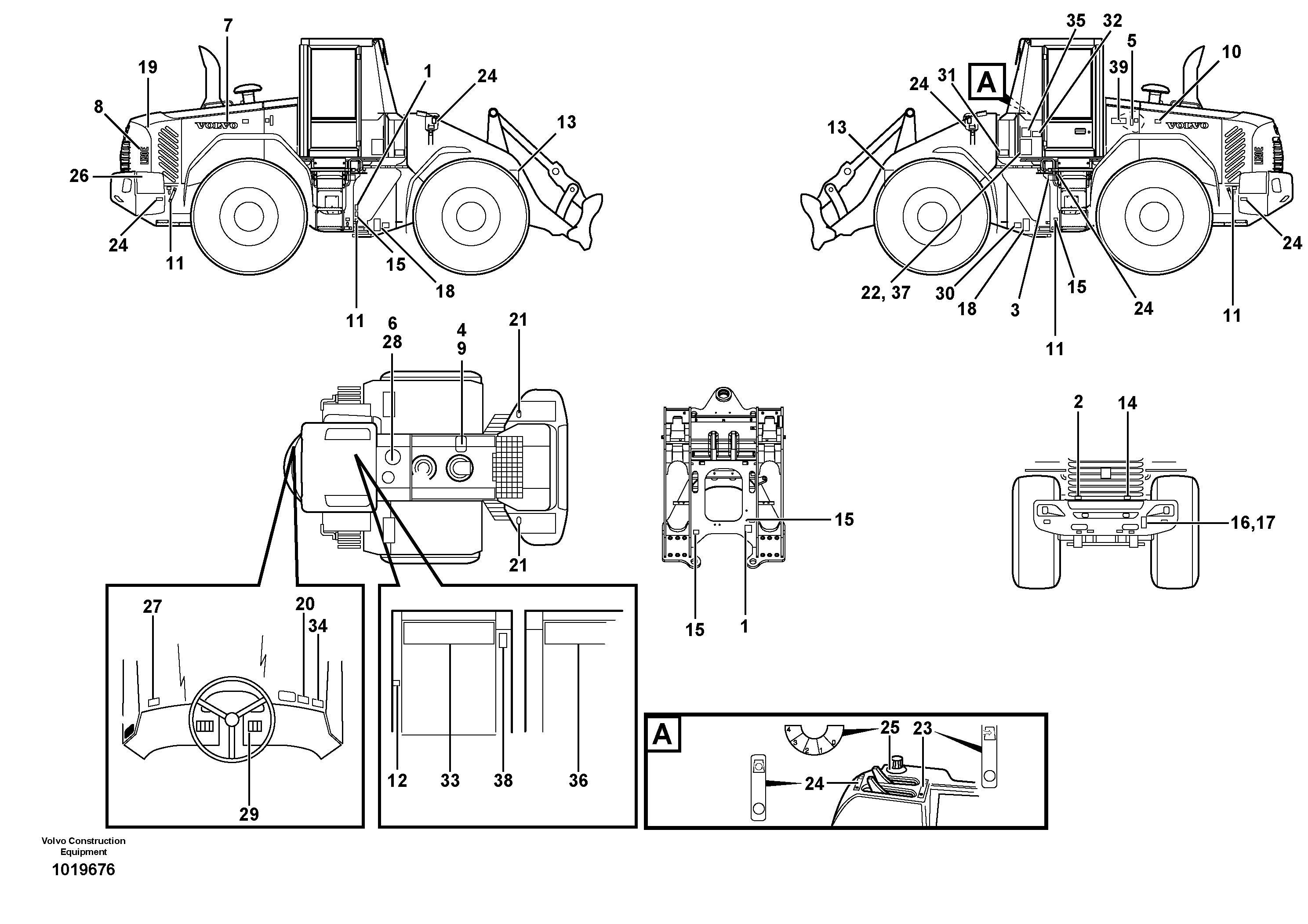 Sign plates and decals — volvo parts diagram