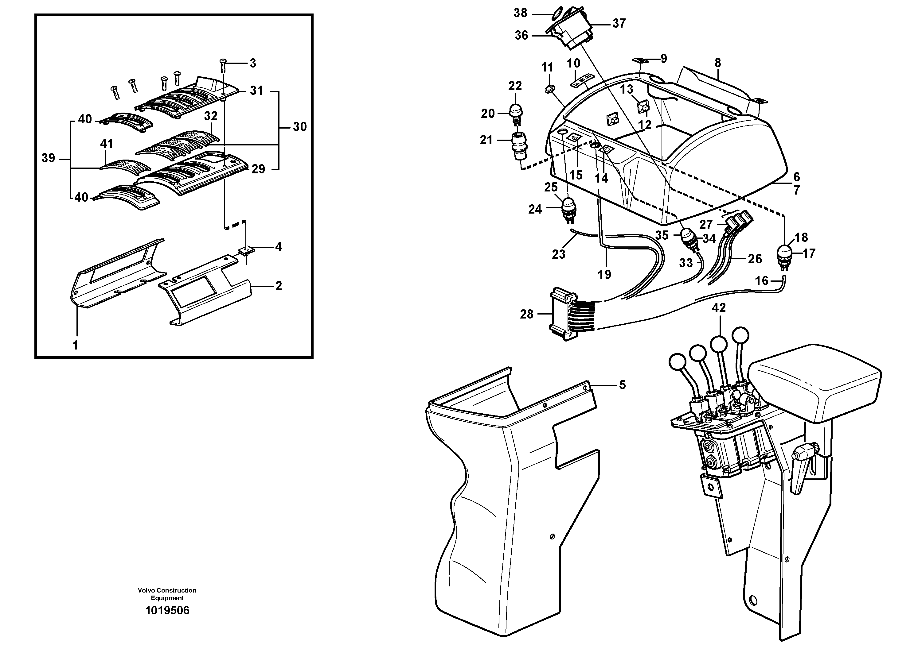 Cover for servo valves 80781, 83491 — volvo parts diagram