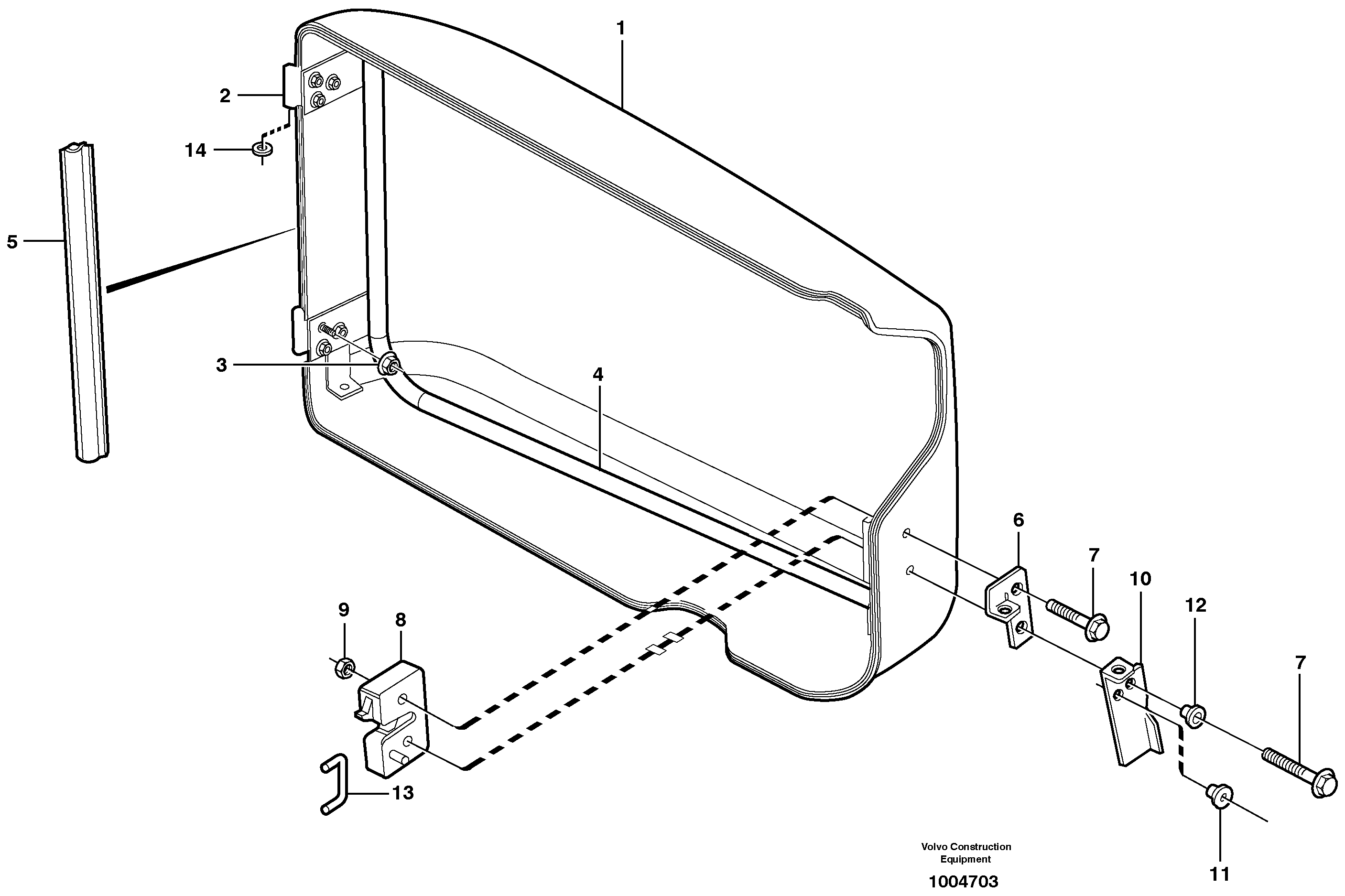 Filter cover — volvo parts diagram