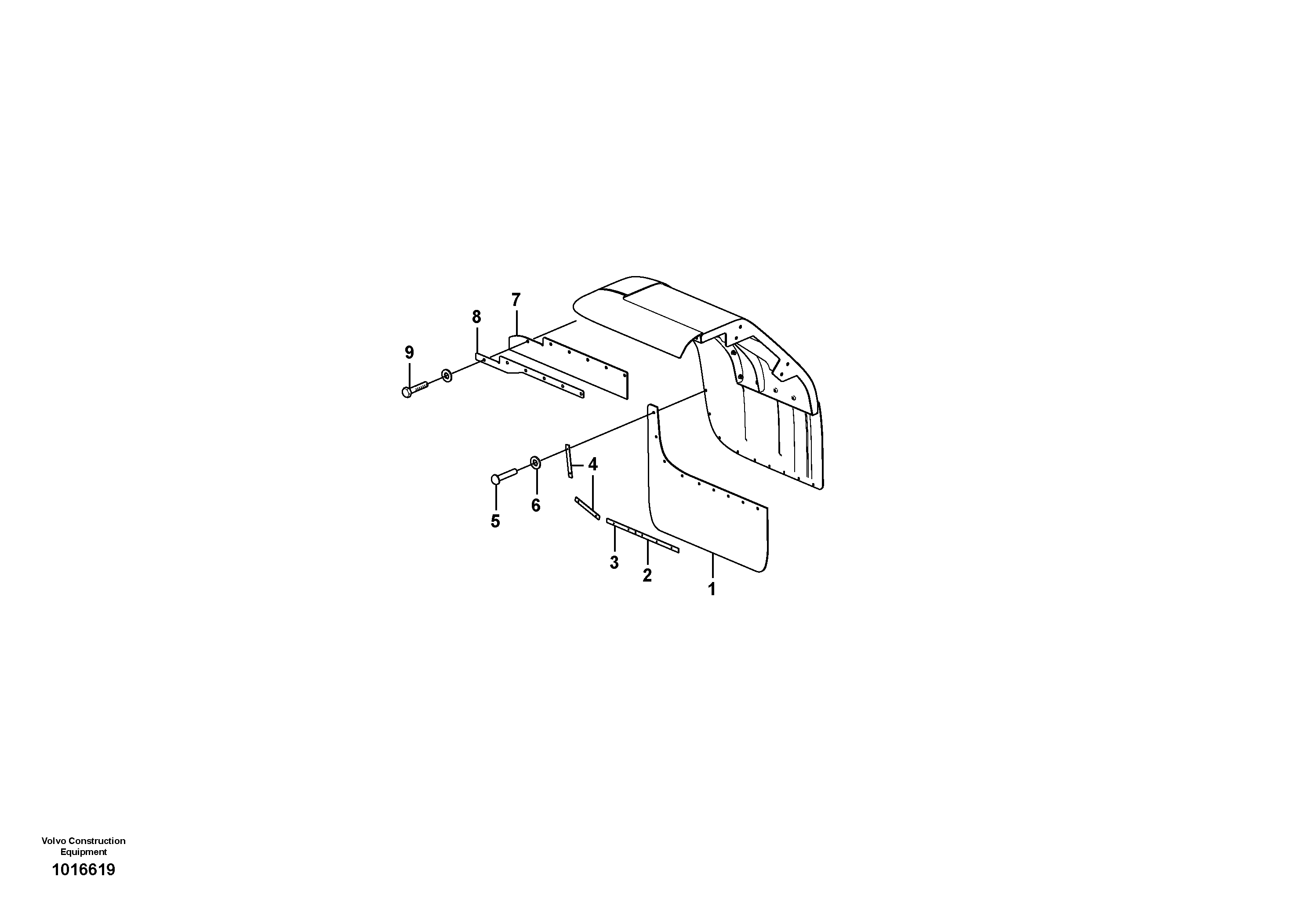 Mudflap — volvo parts diagram