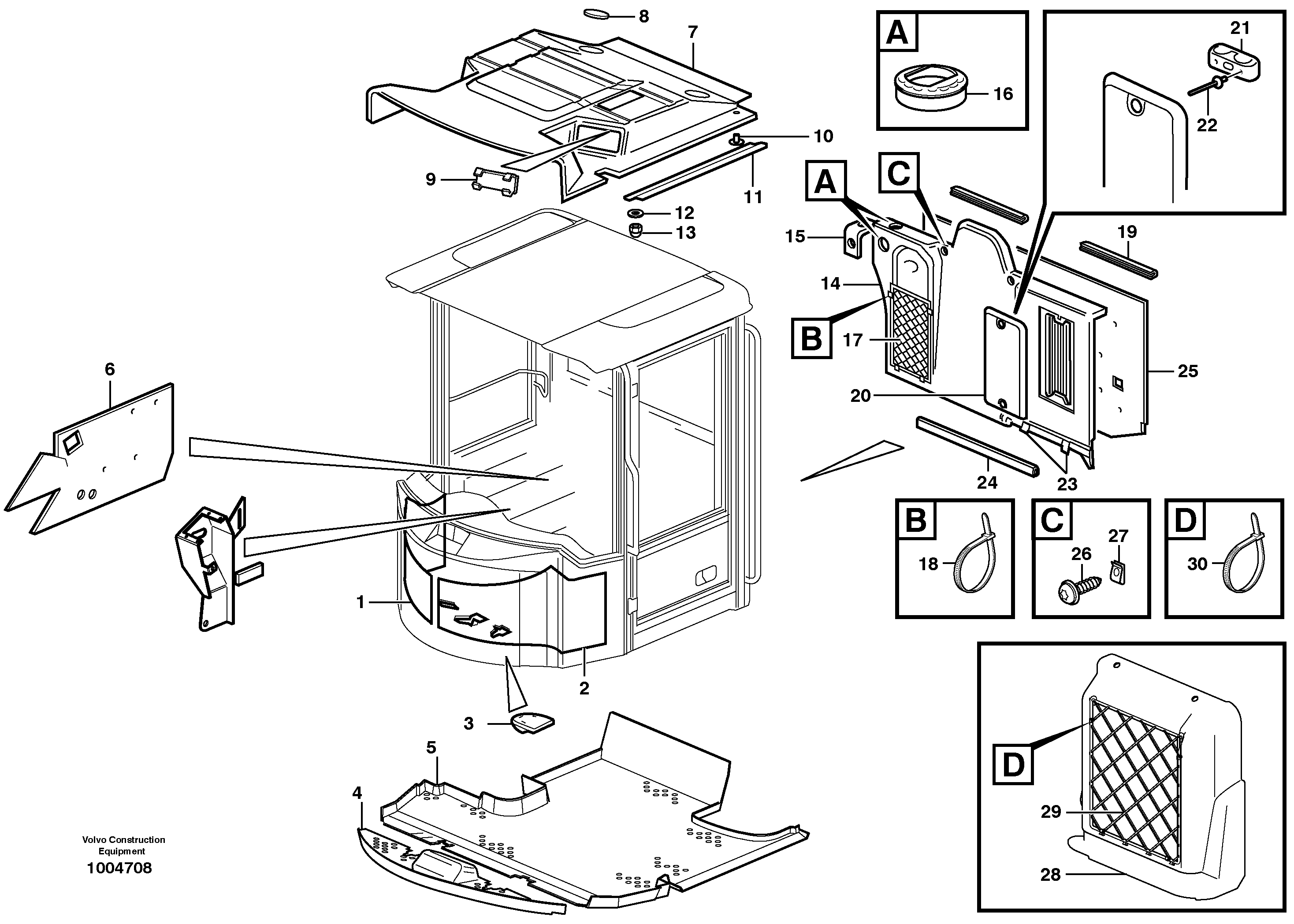 Insulating matting — volvo parts diagram
