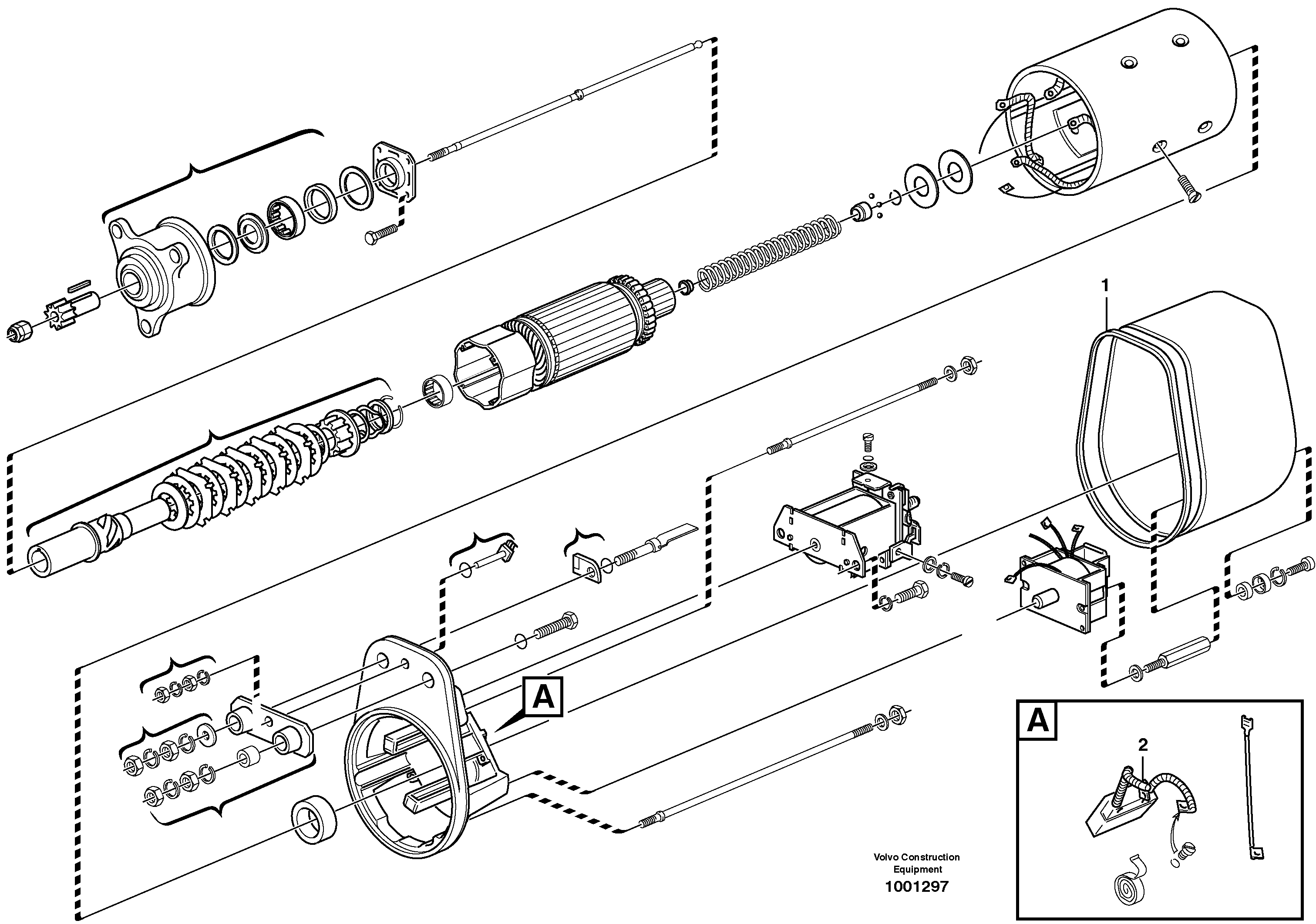 Starter motor — volvo parts diagram