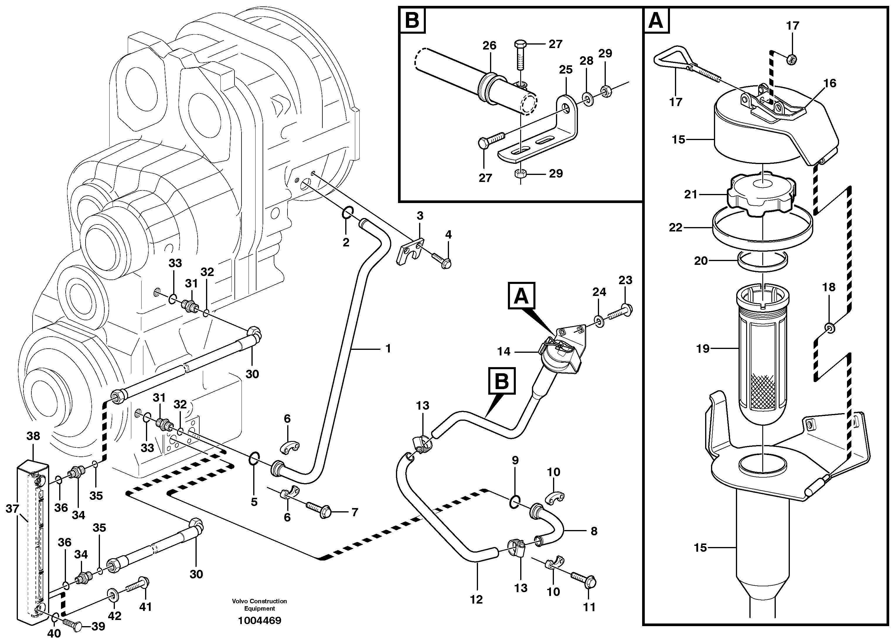 Oilfiller — volvo parts diagram
