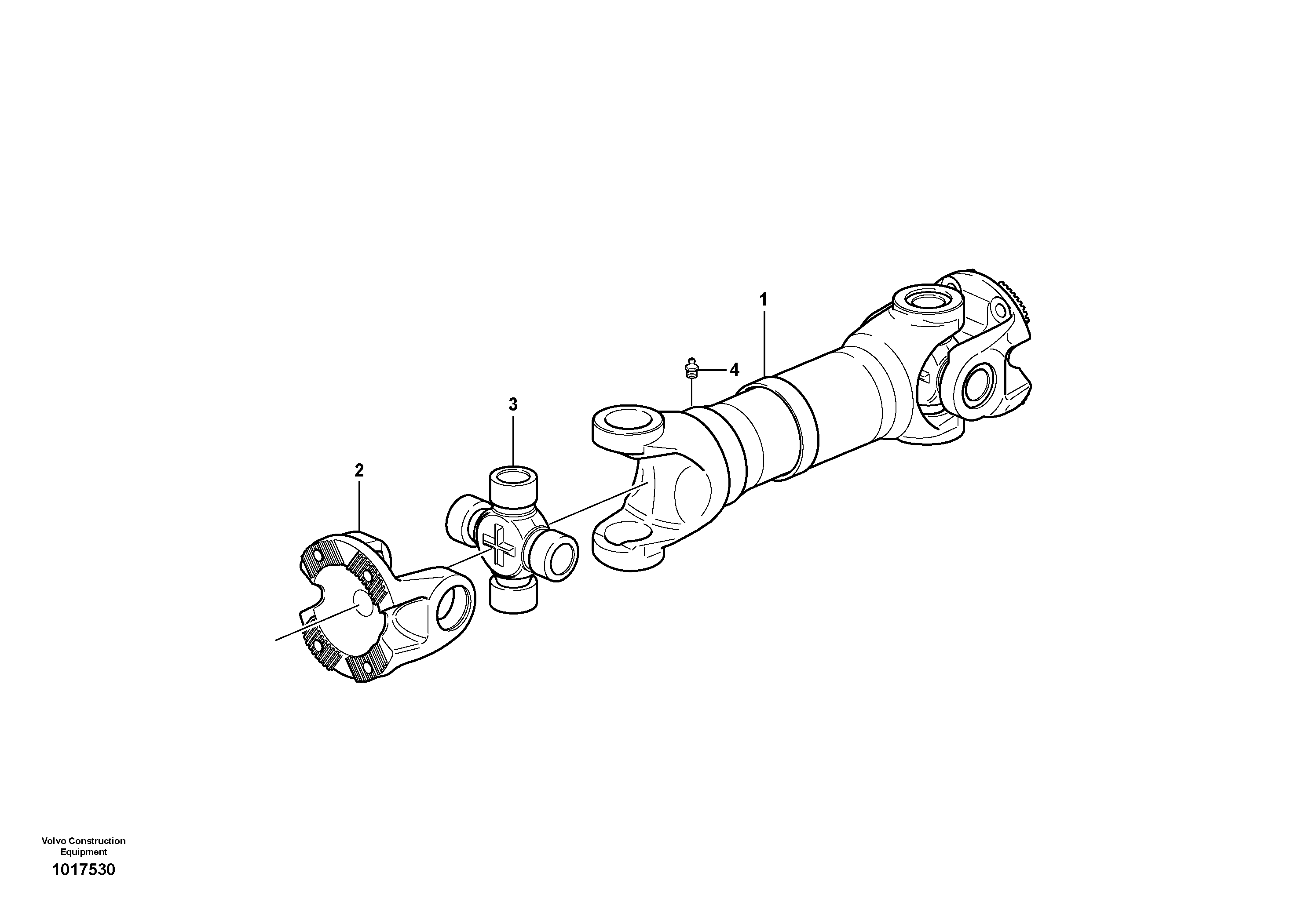 Propeller shaft — volvo parts diagram