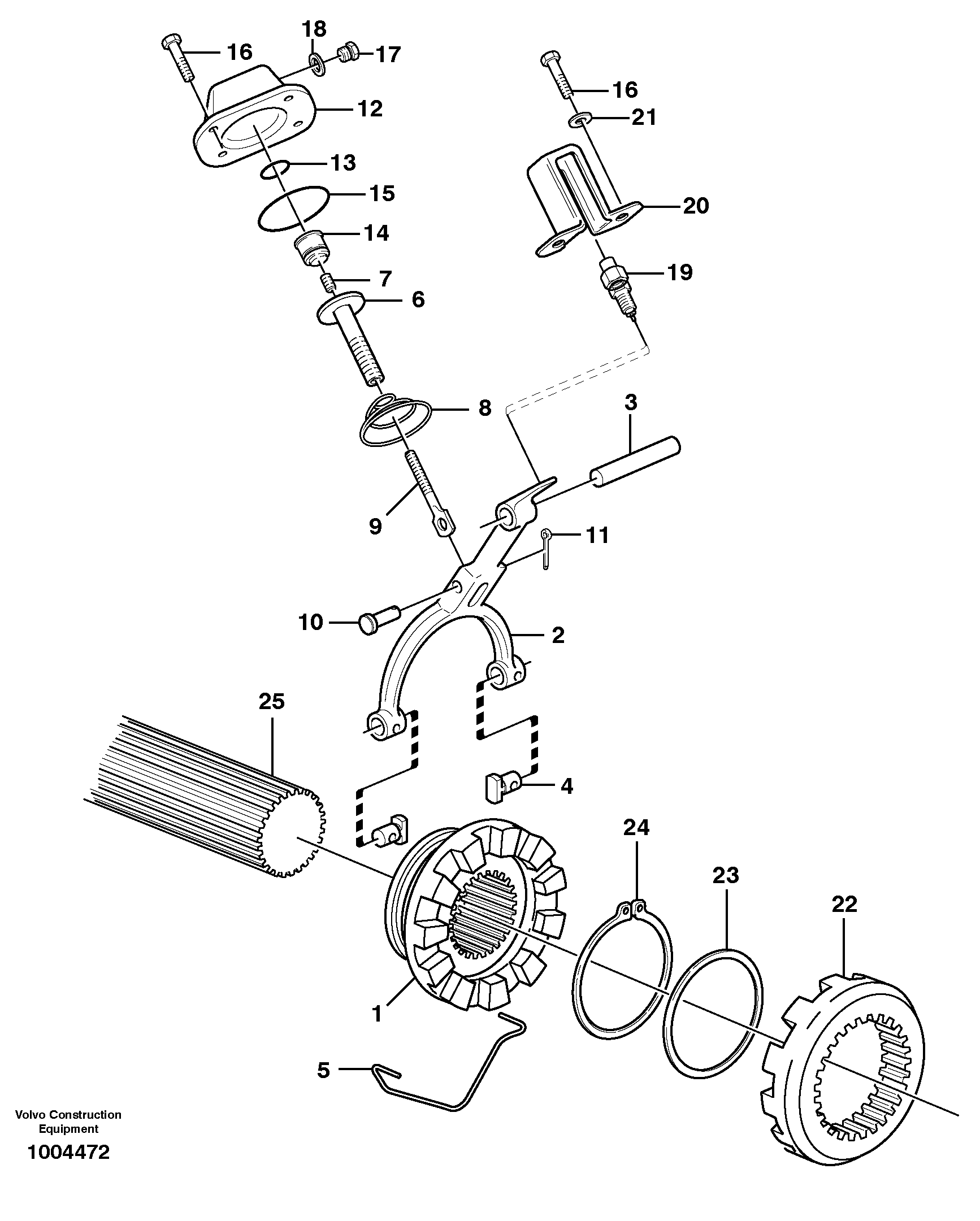 Differential lock — volvo parts diagram