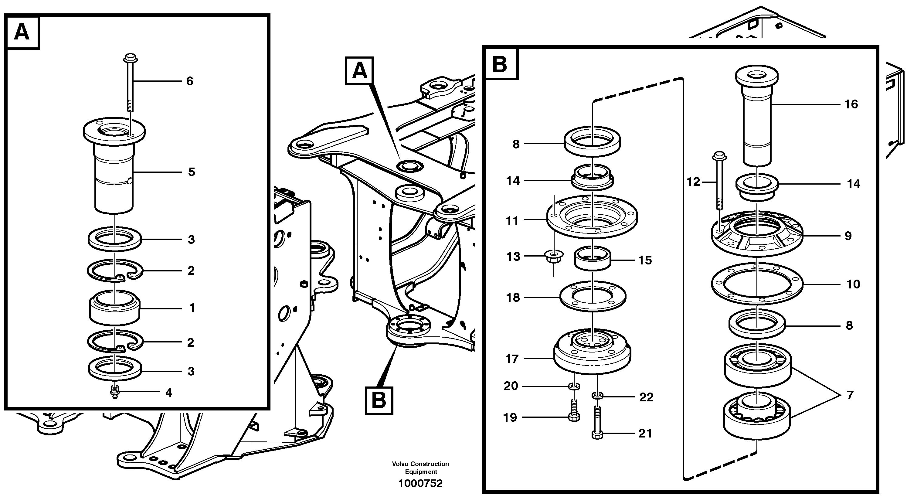 Frame link — volvo parts diagram